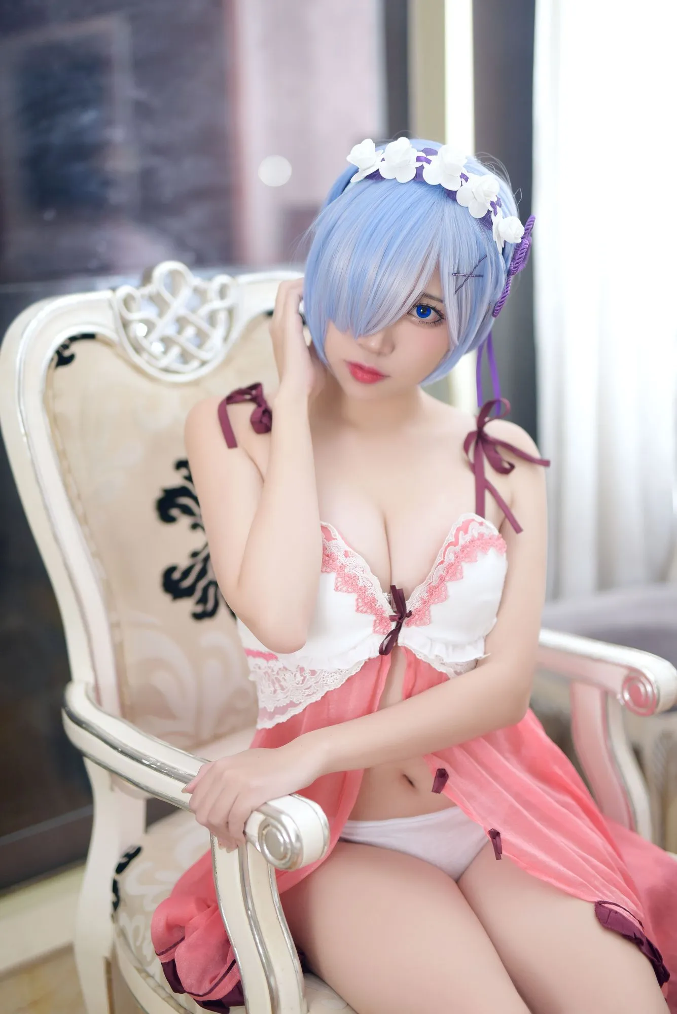 图片[3]-No.063-蕾姆1号本 – 睡衣 [10P]-coswz-cos王者