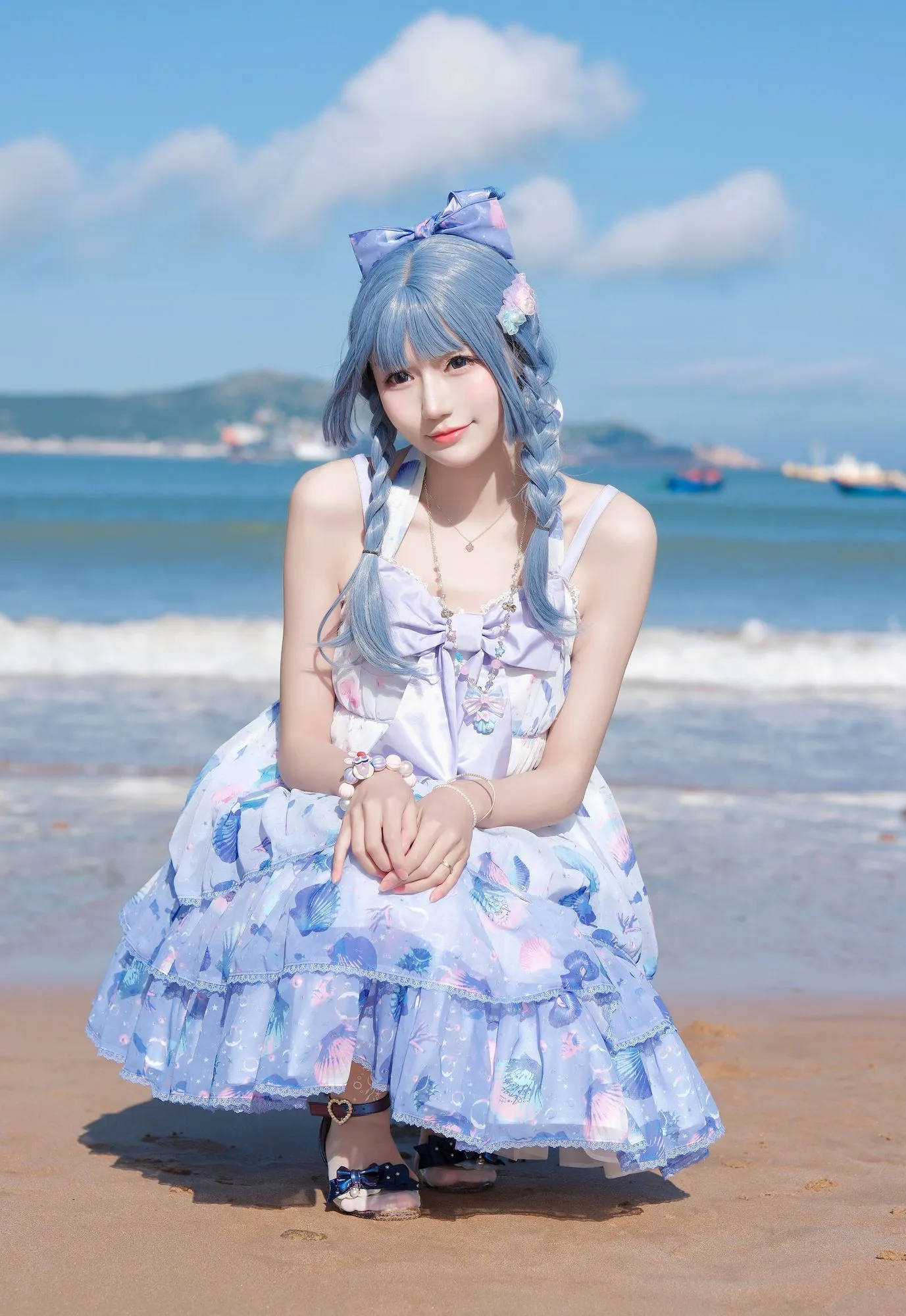 图片[4]-No.001 – 渐变贝壳白紫 [15P]-coswz-cos王者
