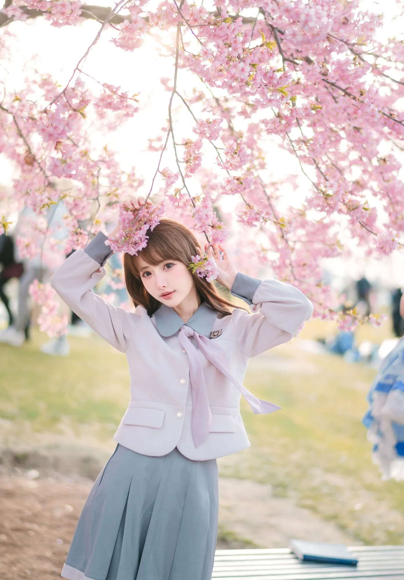 No.003 – 樱花下的JK少女 [18P]-图妖社