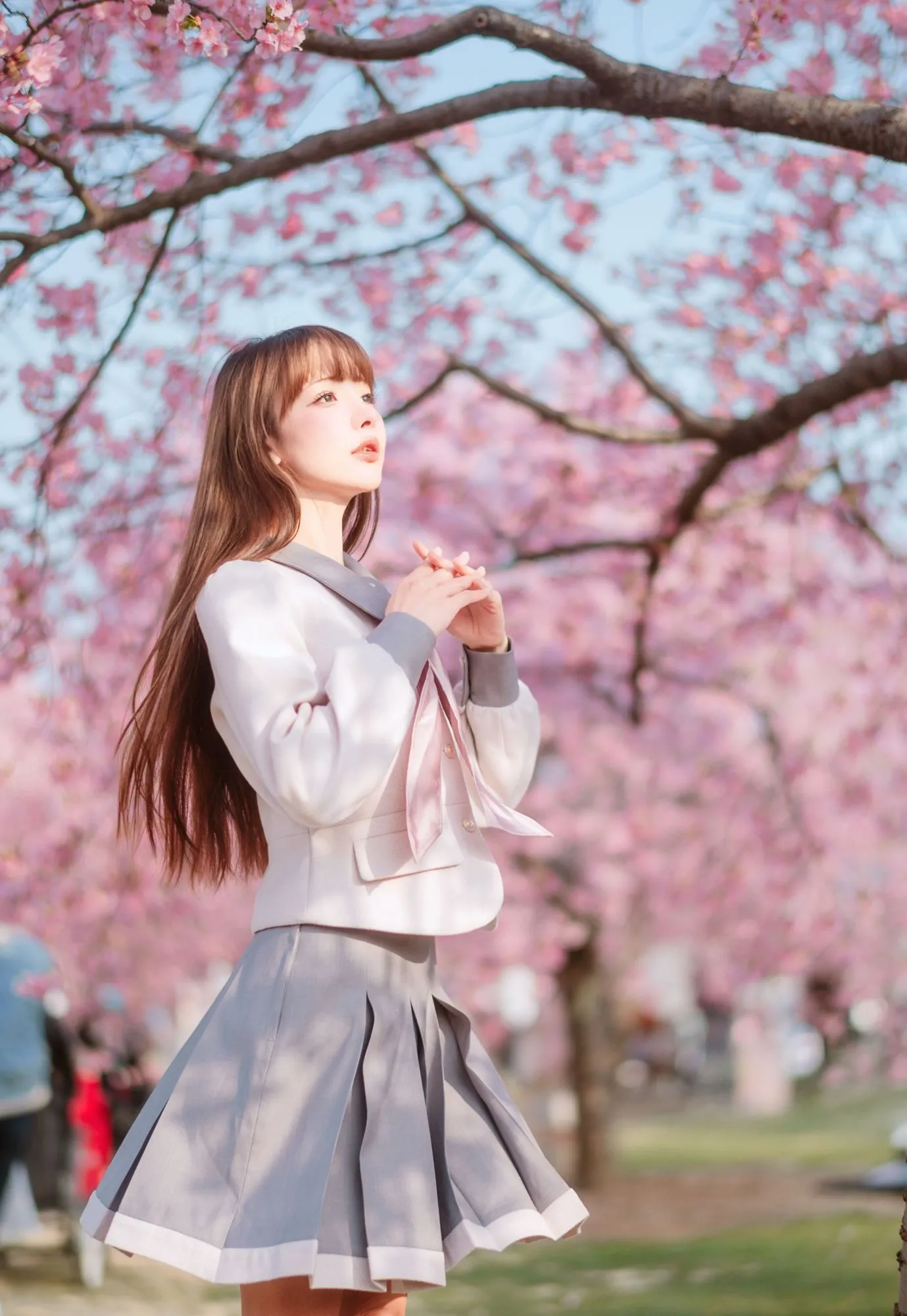 图片[5]-No.003 – 樱花下的JK少女 [18P]-coswz-cos王者
