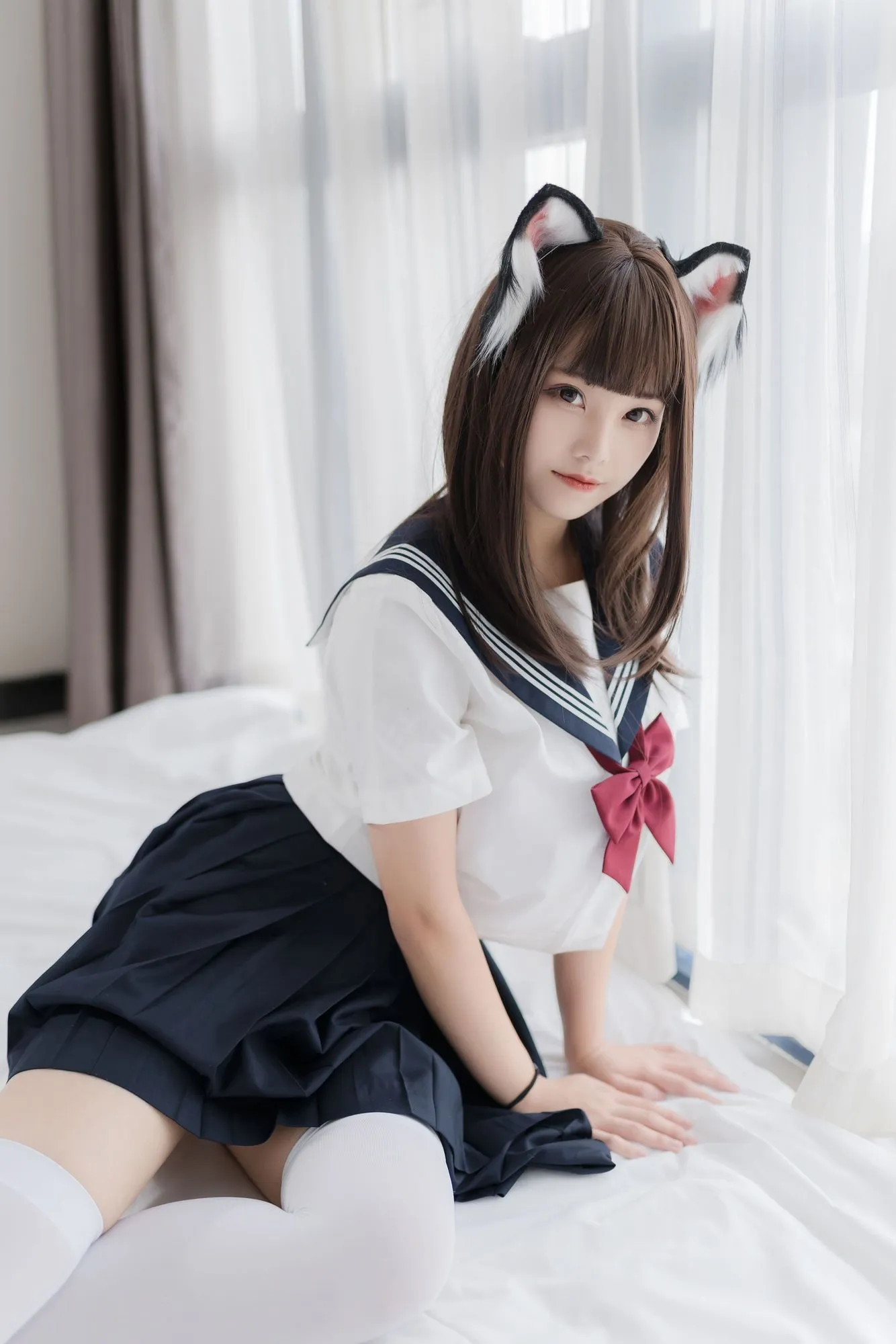 No.004-猫耳JK [40P]-图妖社