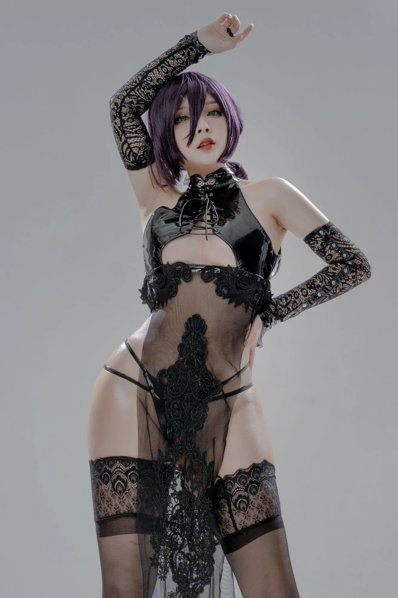 图片[3]-No.005 – Chainsaw Man Cheongsam Reze [10P]-coswz-cos王者