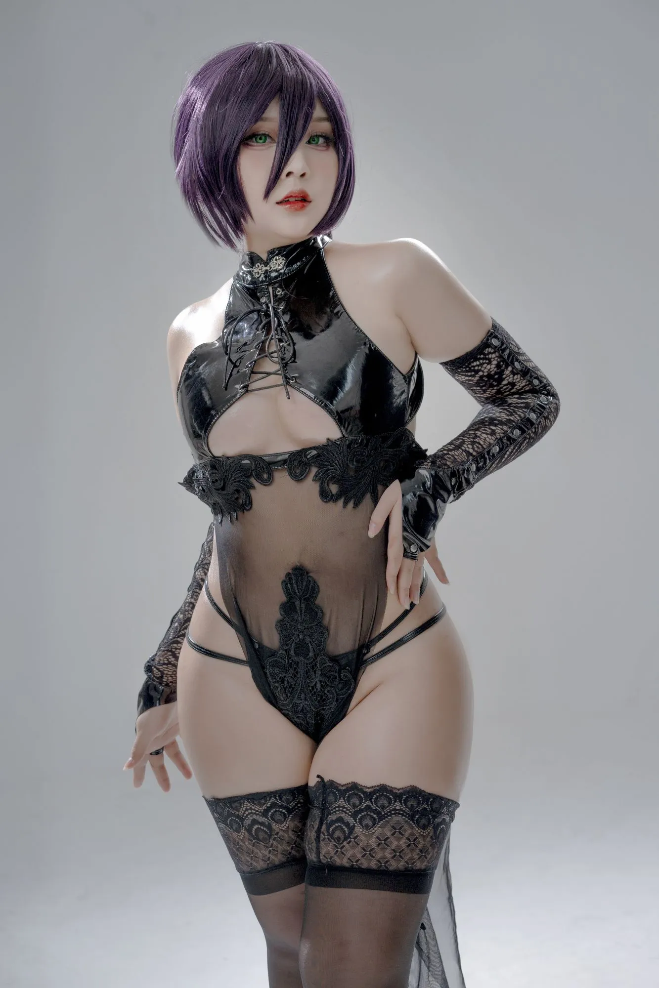 图片[4]-No.005 – Chainsaw Man Cheongsam Reze [10P]-coswz-cos王者