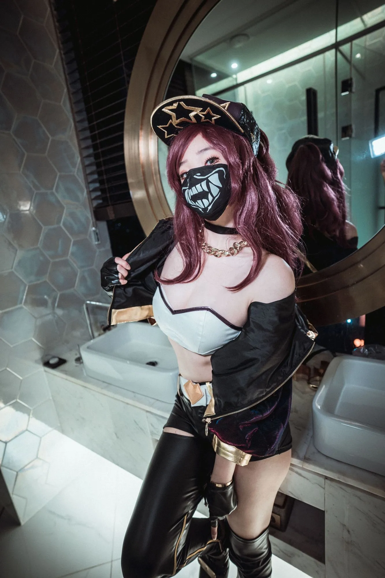 图片[3]-No.010-KDA Akali [43P]-coswz-cos王者