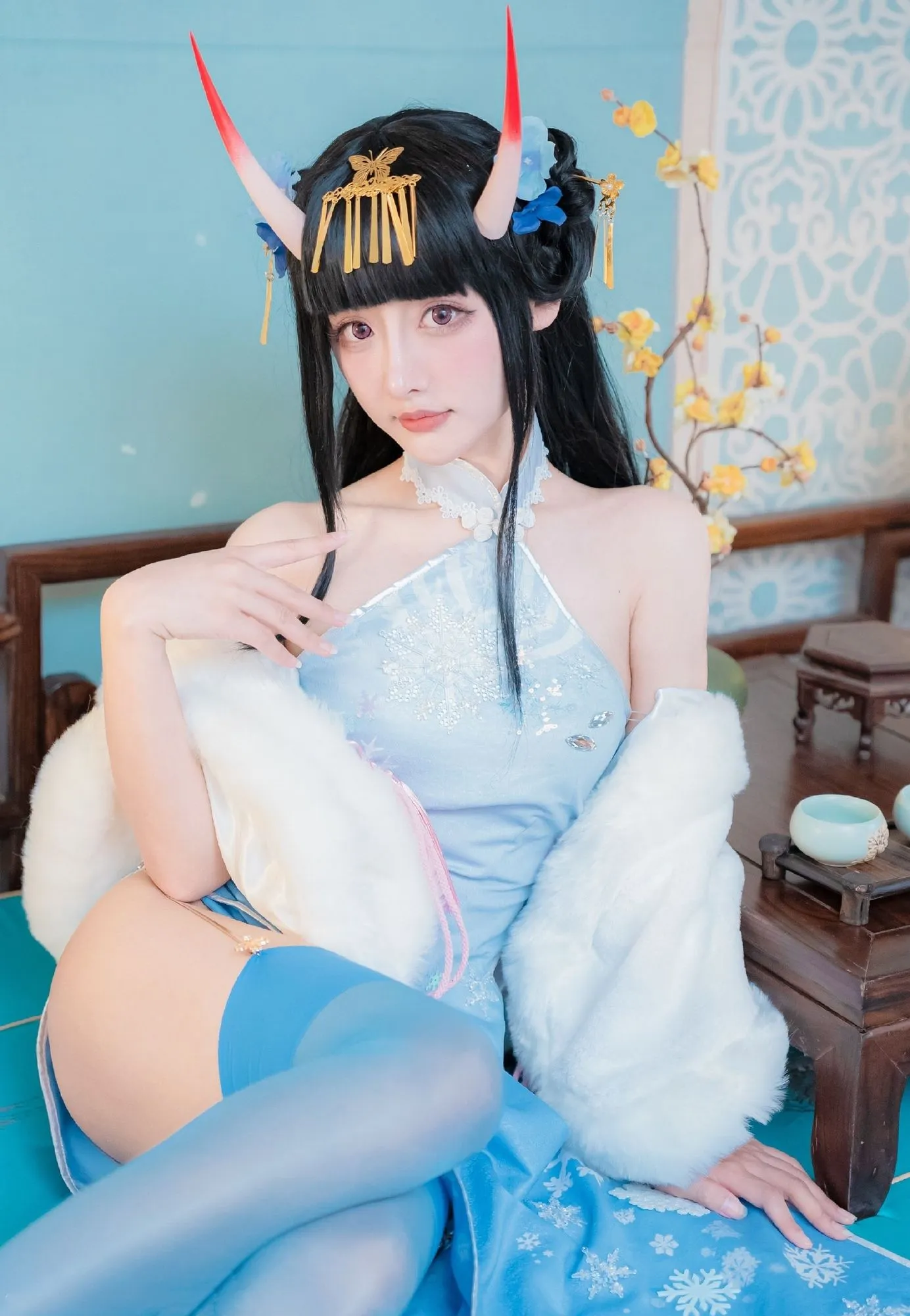 图片[4]-No.014 – 能代 貅 旗袍 [18P]-coswz-cos王者