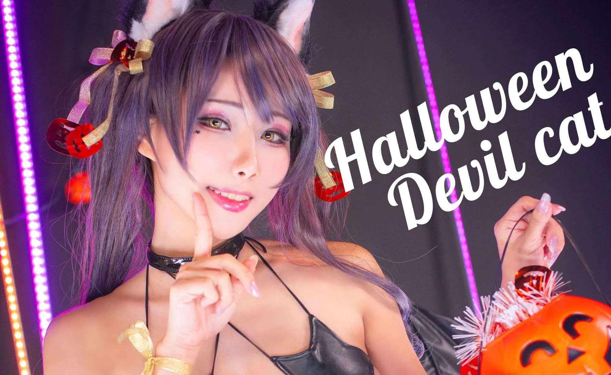 图片[3]-No.016-Halloween Devil Cat [13P]-coswz-cos王者