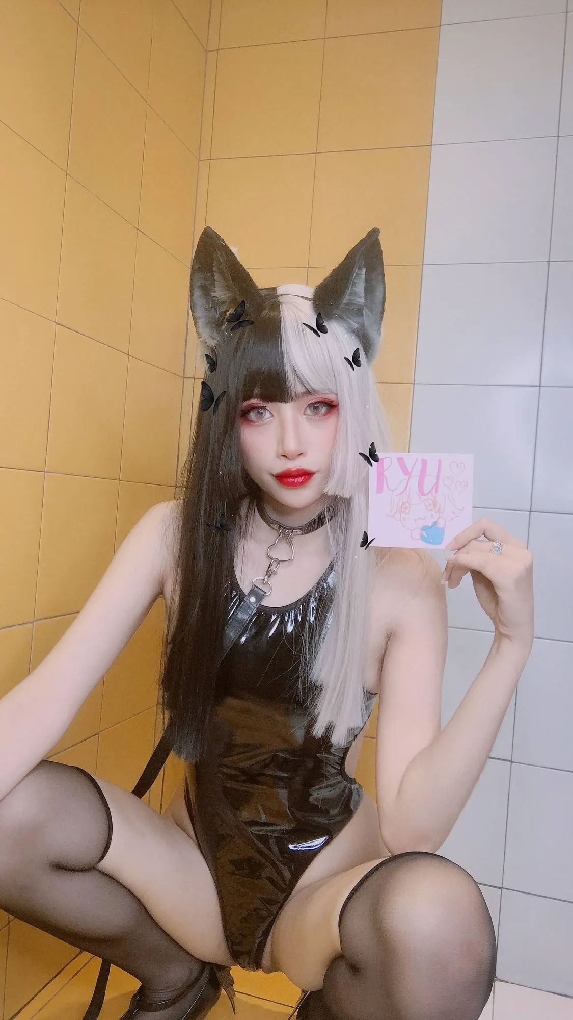 图片[2]-No.017-Kitty Latex [51P]-coswz-cos王者