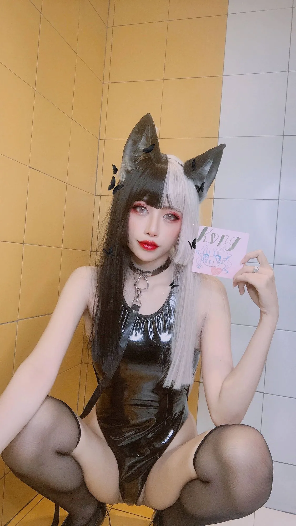 图片[5]-No.017-Kitty Latex [51P]-coswz-cos王者