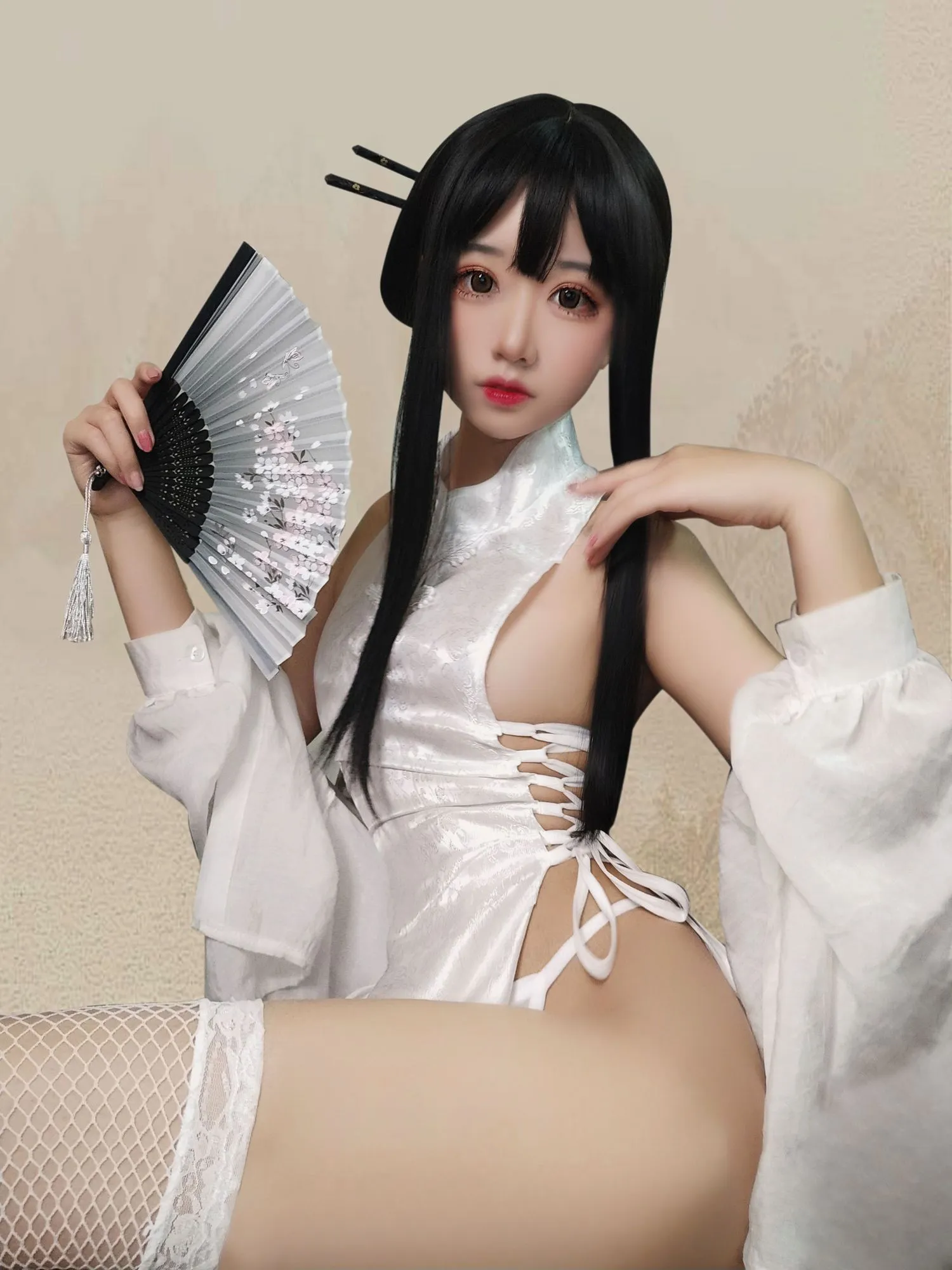 No.017-绑带旗袍自拍 [16P]-图妖社