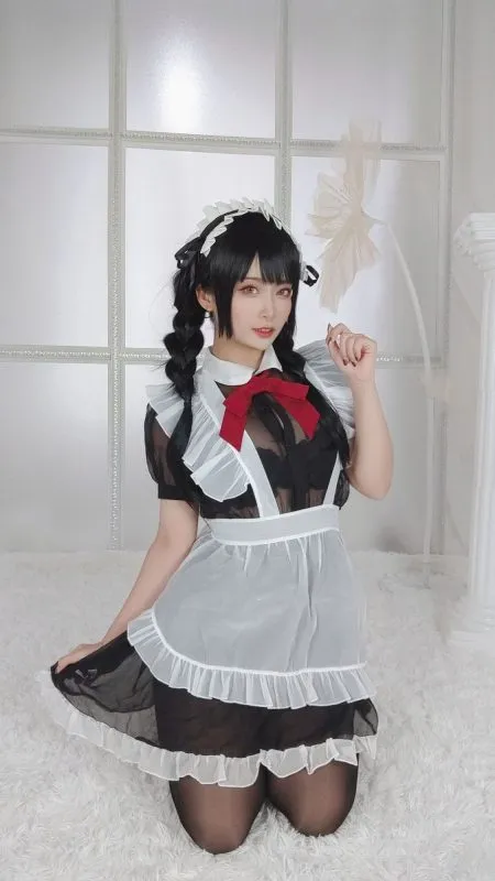 图片[4]-No.018-黑丝女仆 [93P 2V]-coswz-cos王者