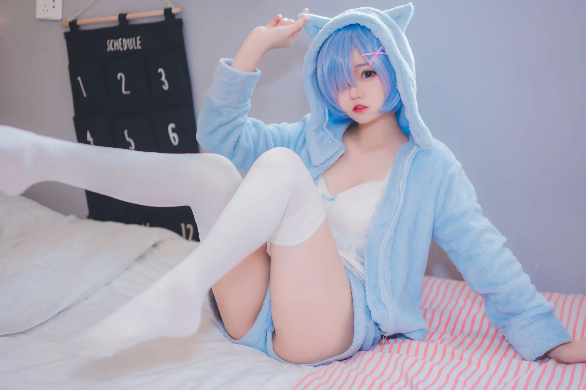 图片[3]-No.025 – 雷姆 猫耳睡衣 [29P]-coswz-cos王者