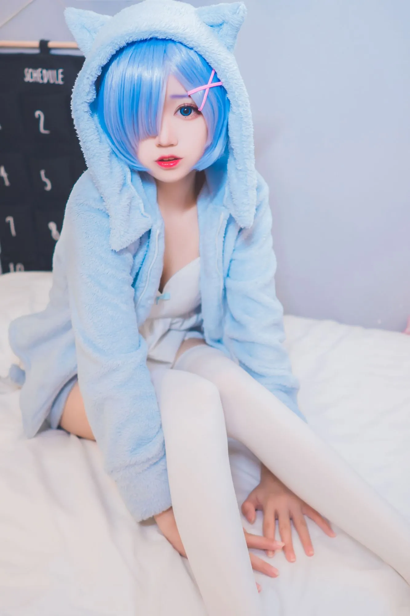 图片[6]-No.025 – 雷姆 猫耳睡衣 [29P]-coswz-cos王者