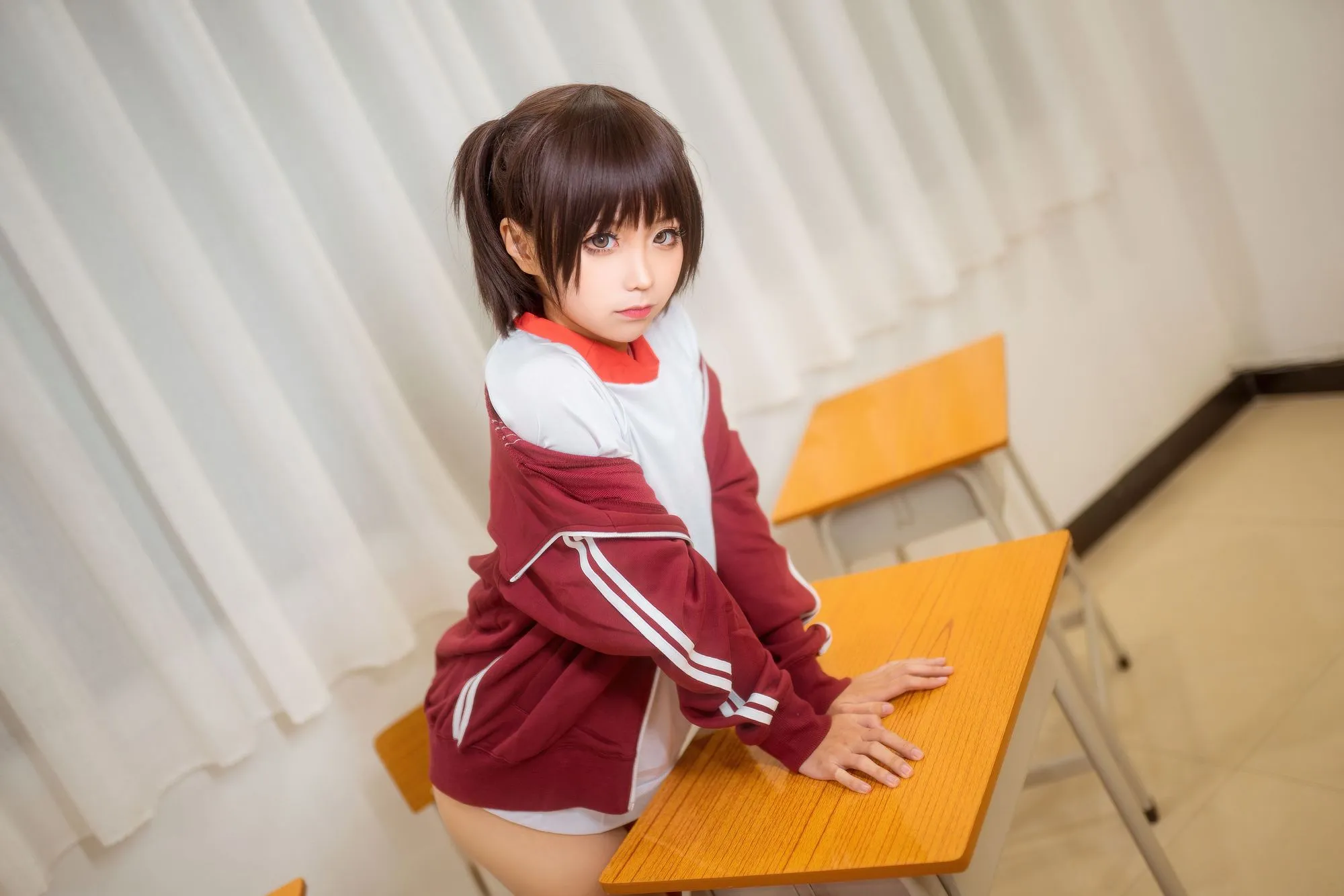 图片[2]-No.030-体操服红 [45P]-coswz-cos王者