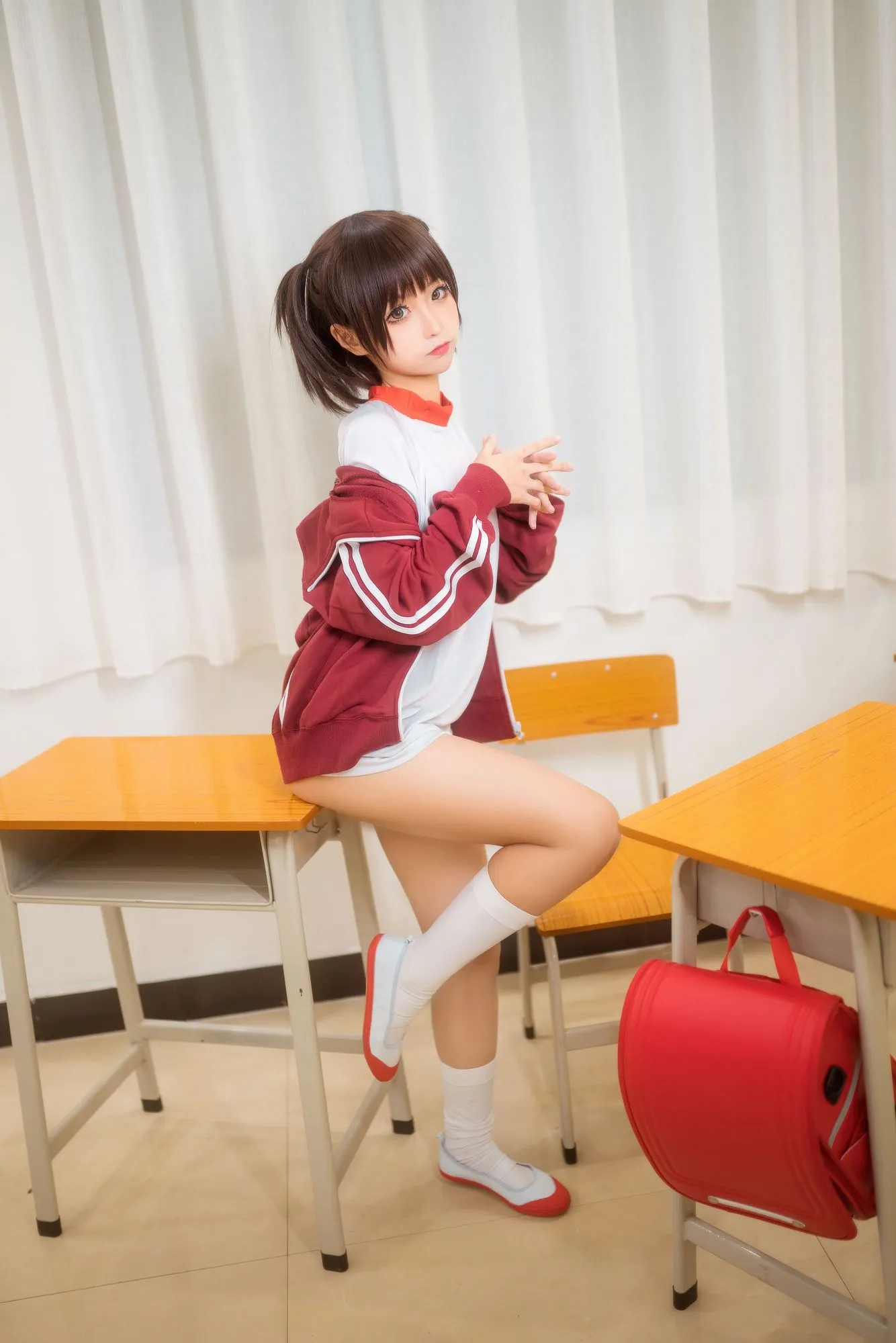 图片[3]-No.030-体操服红 [45P]-coswz-cos王者