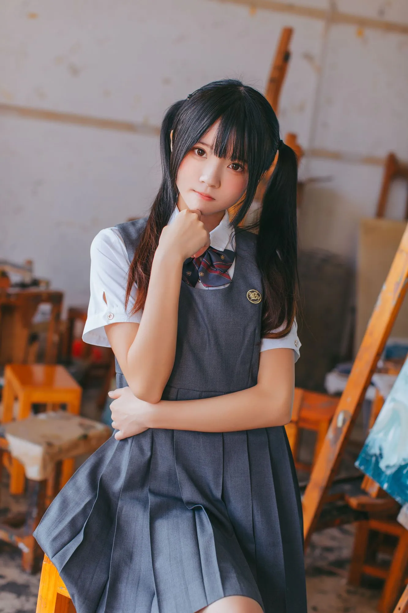 No.031-画室少女 [17P]-图妖社