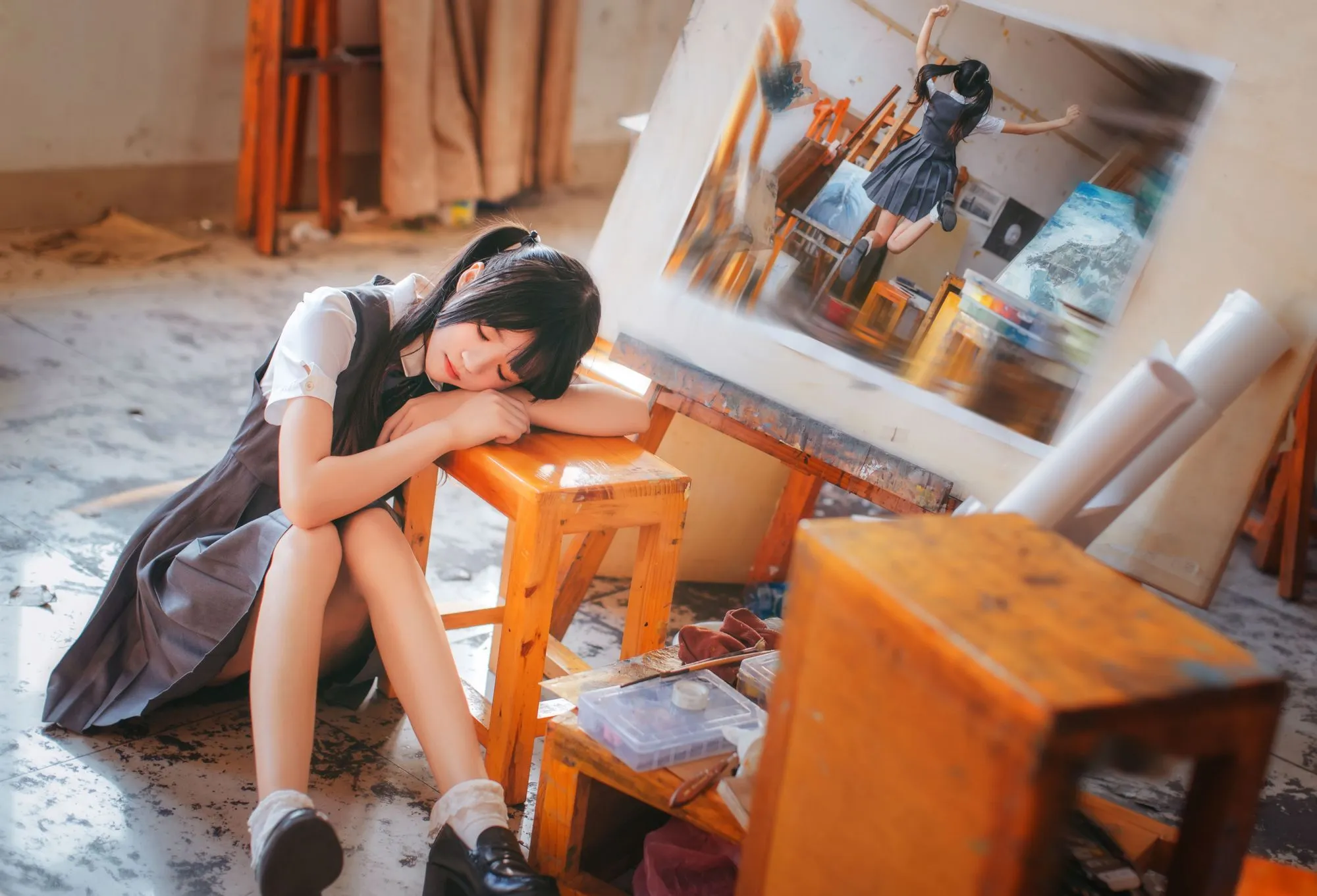 图片[5]-No.031-画室少女 [17P]-coswz-cos王者