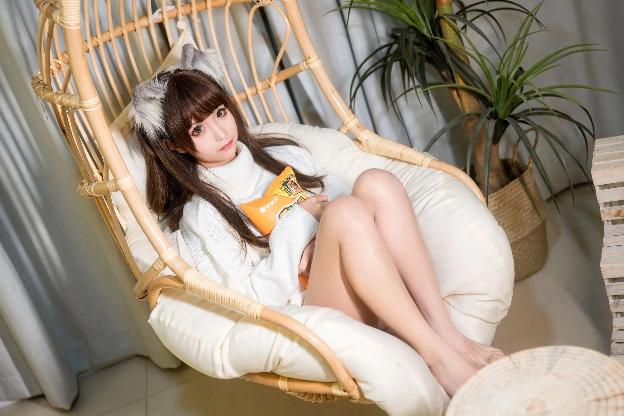 图片[2]-No.043-白毛衣 [45P]-coswz-cos王者