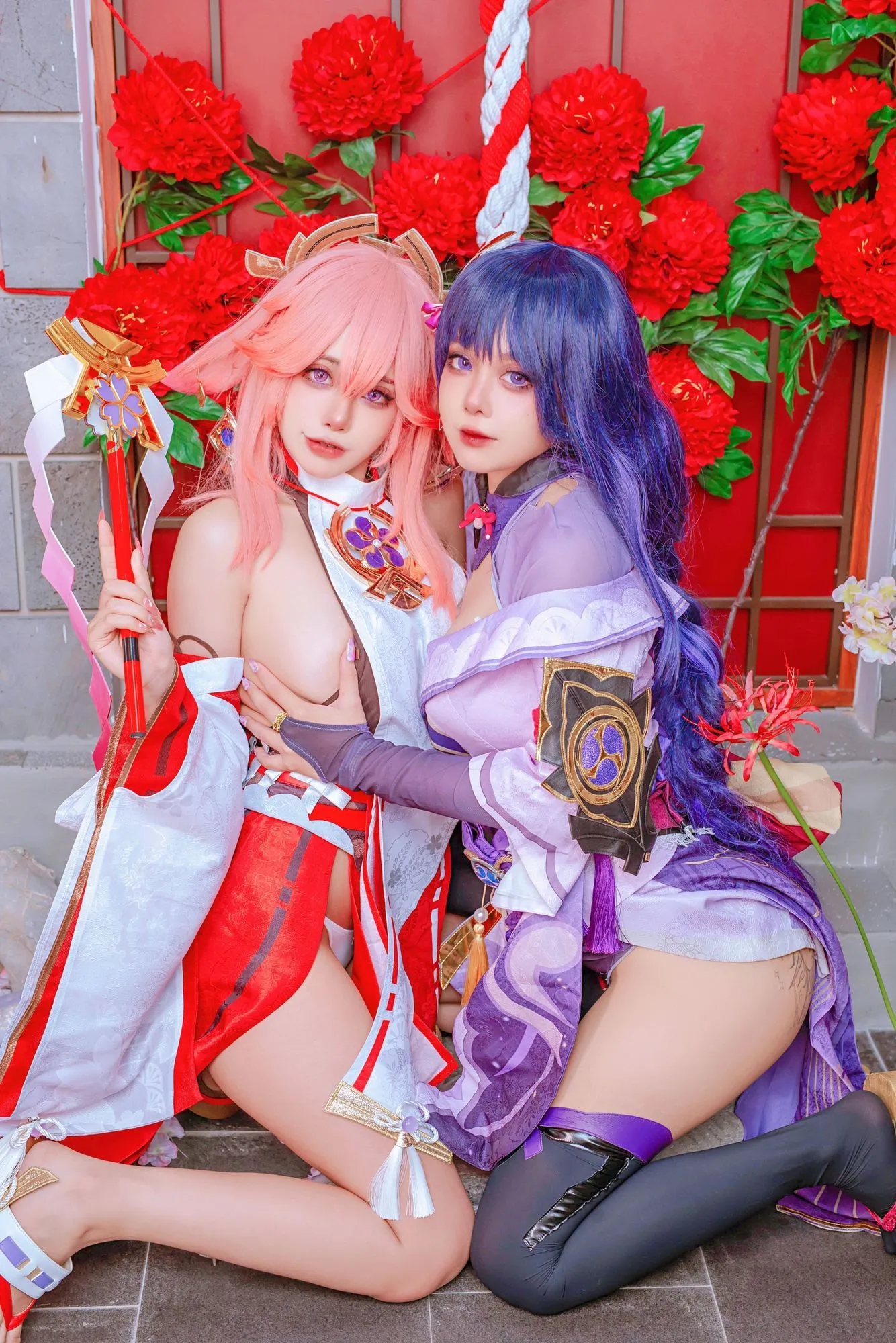 No.055-Yae Miko x Raiden Shogun [93P]-图妖社