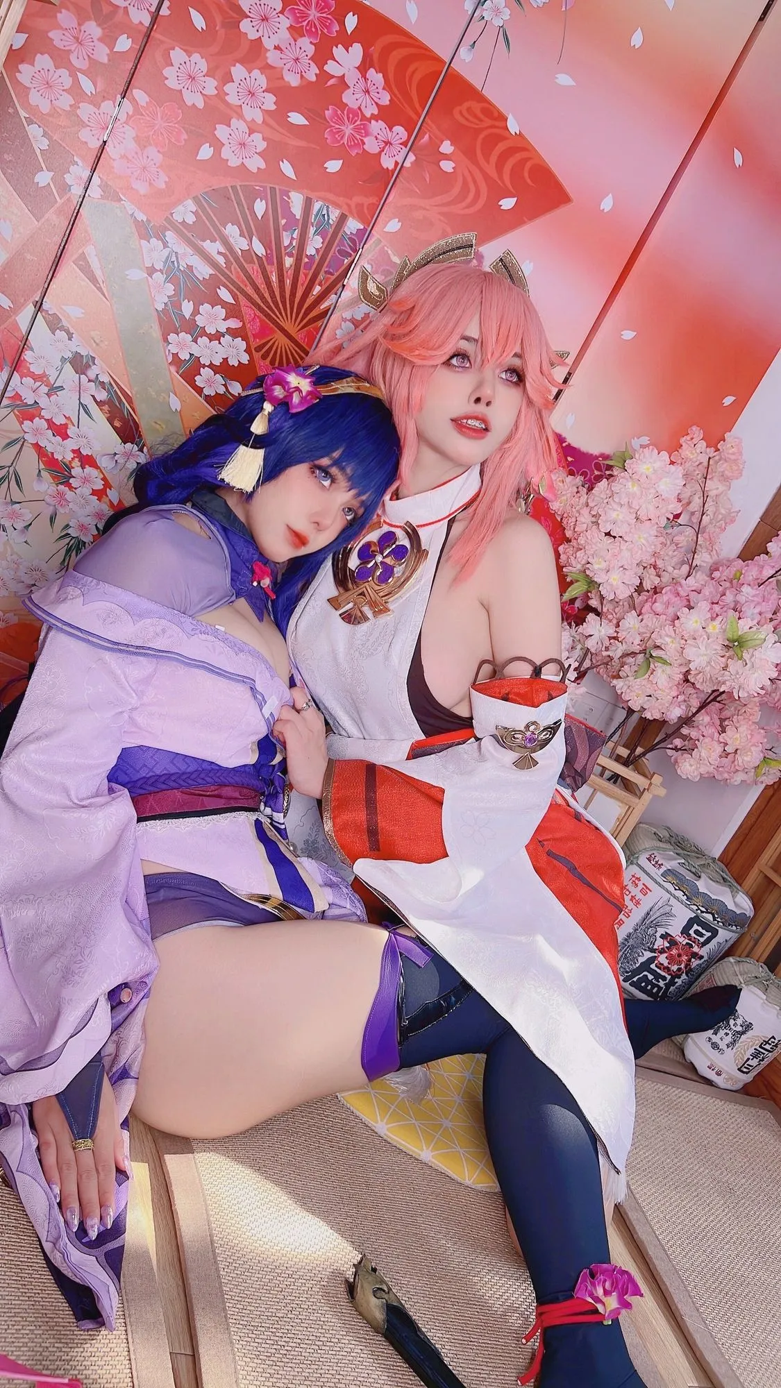 图片[2]-No.055-Yae Miko x Raiden Shogun [93P]-coswz-cos王者