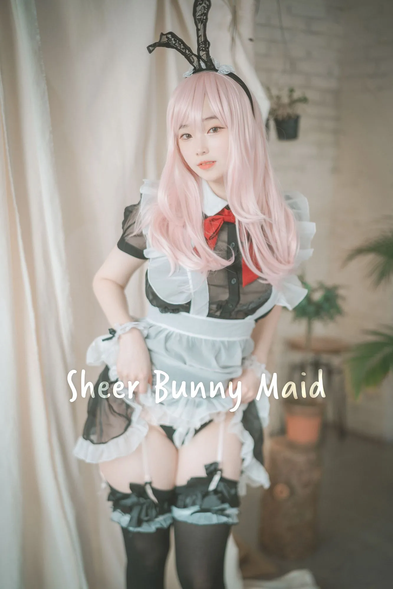 图片[5]-No.064-[DJAWA] Sheer Bunny Maid [51P]-coswz-cos王者