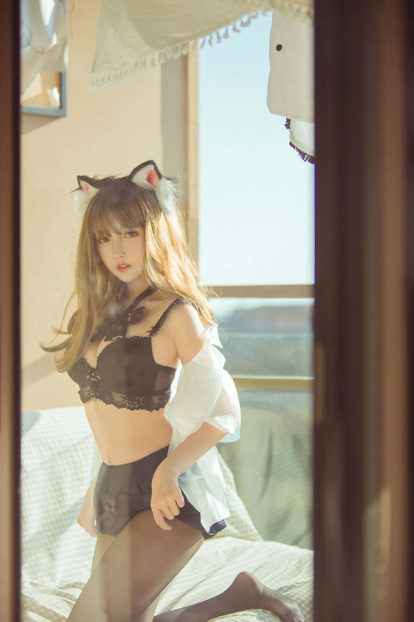 图片[5]-No.066-阳台黑丝猫娘(和No.45重复) [24P]-coswz-cos王者
