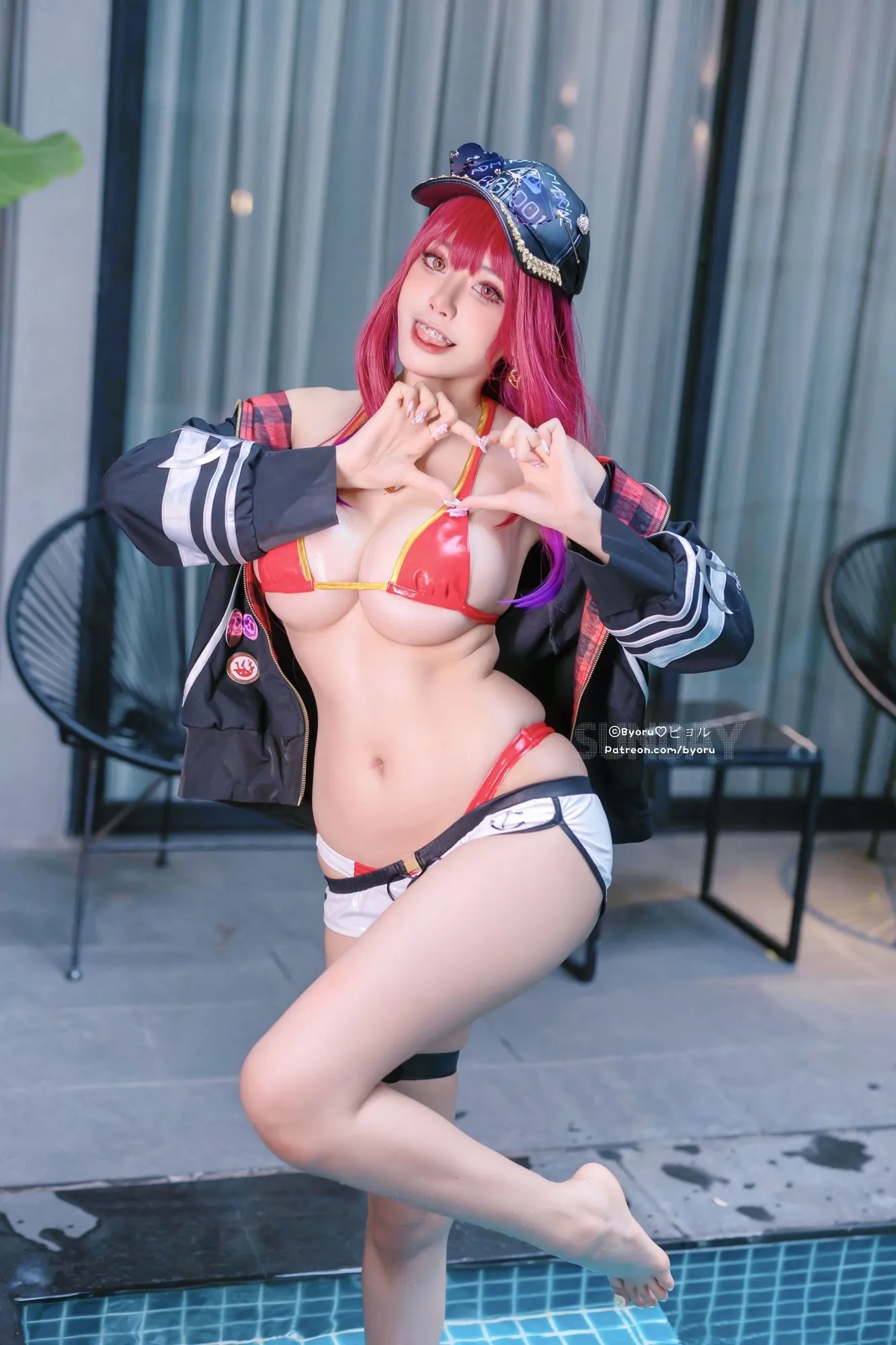 图片[5]-No.067-Houshou Marine Hololive Summer [28P]-coswz-cos王者
