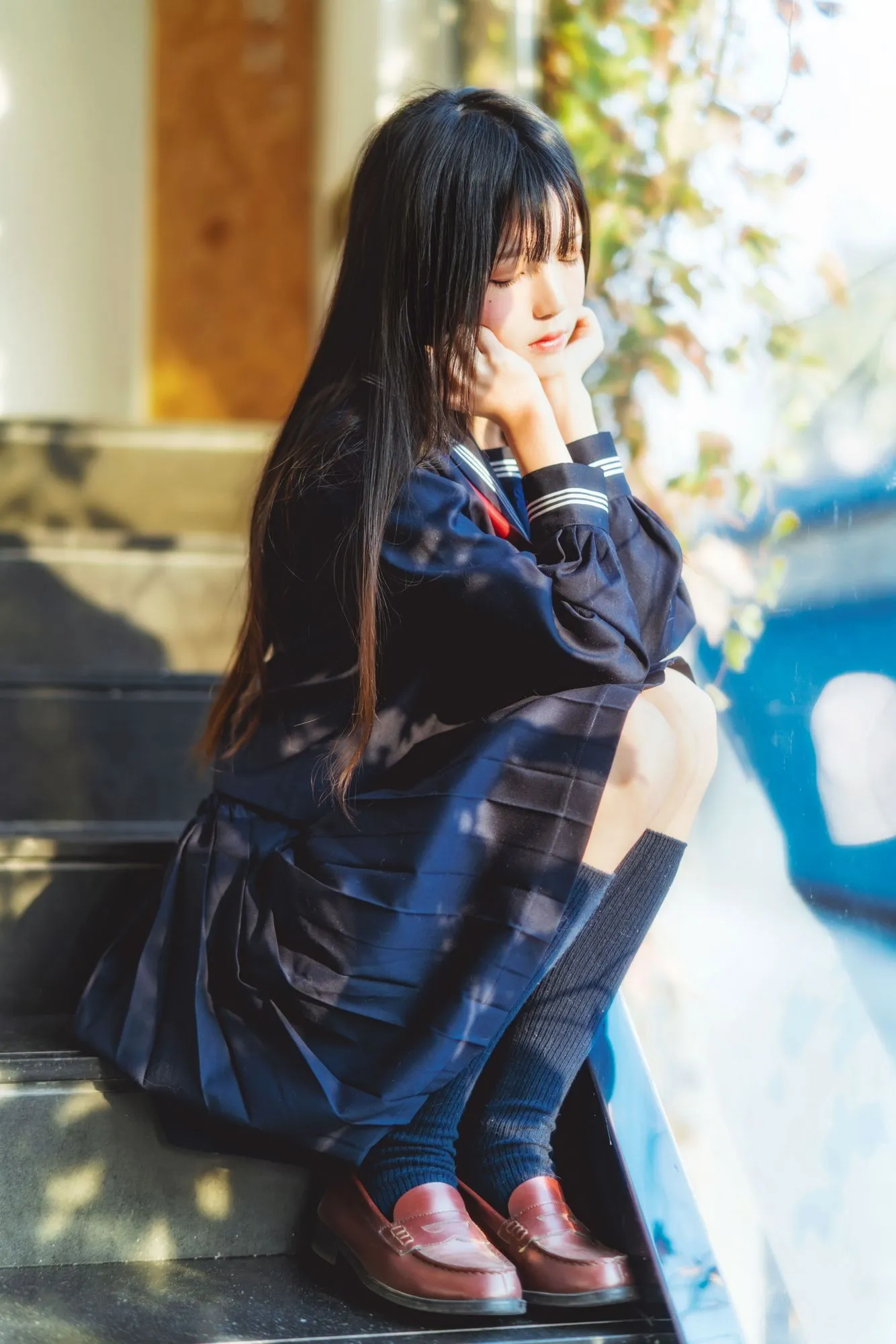 图片[2]-No.082-小少女 黑色水手服 [50P]-coswz-cos王者