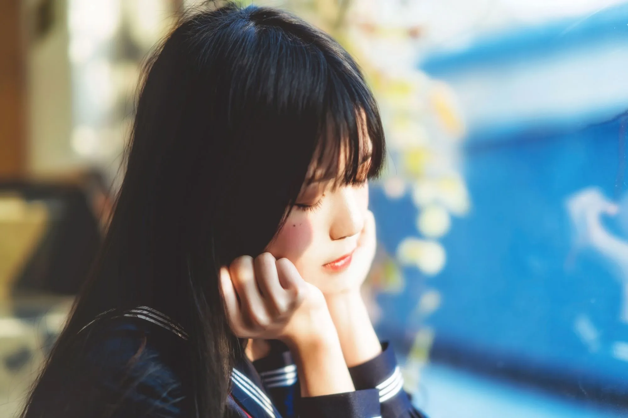 图片[3]-No.082-小少女 黑色水手服 [50P]-coswz-cos王者