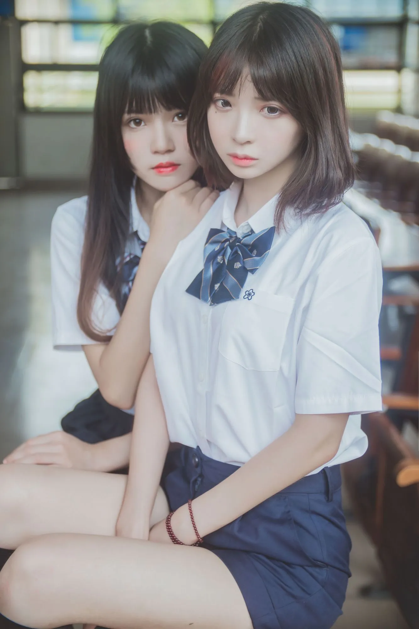 No.092-JK百合1 – 桜桃喵&疯猫ss [43P]-图妖社