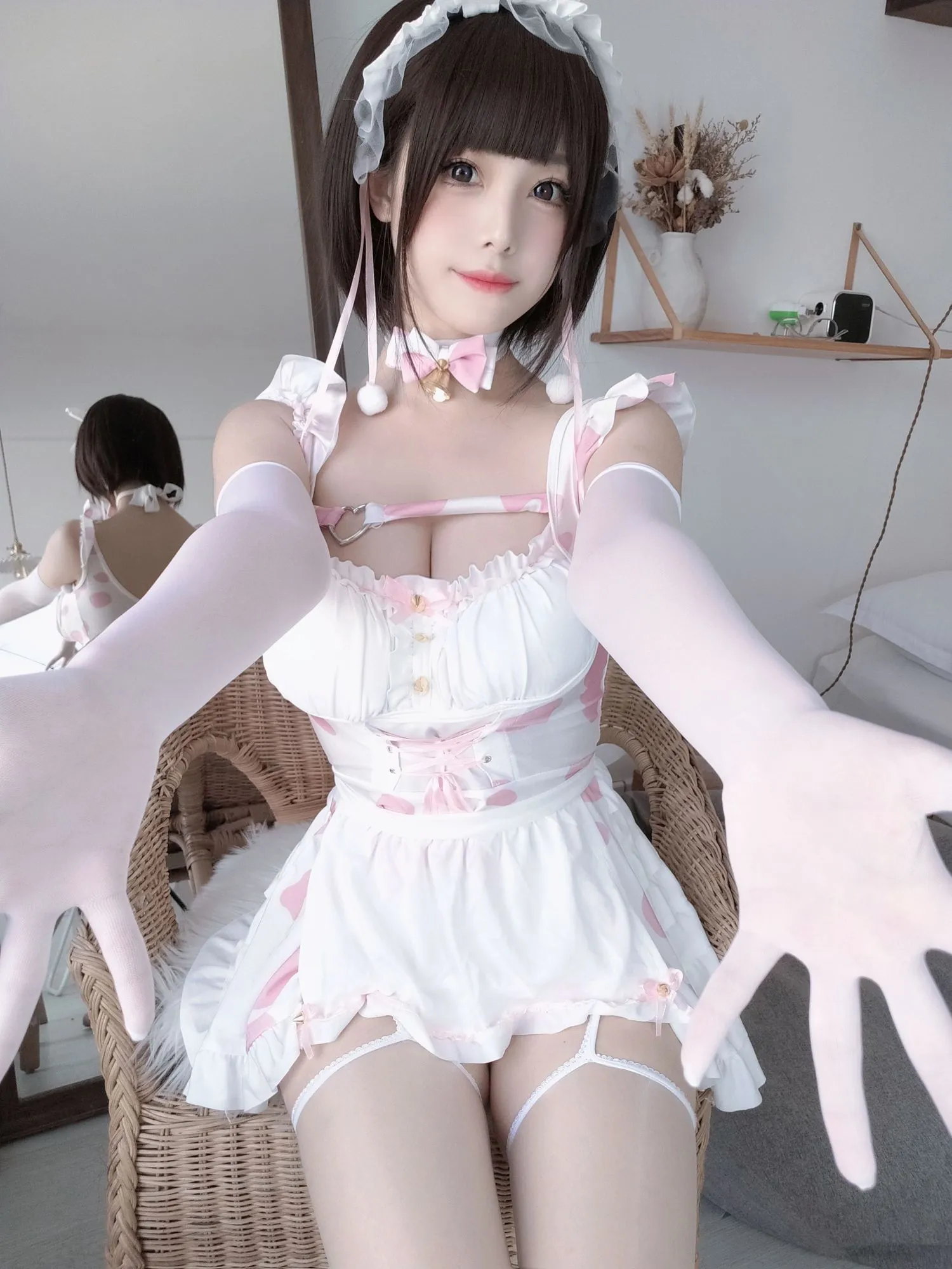 图片[3]-No.100-奶牛兔女仆 [38P 4V]-coswz-cos王者