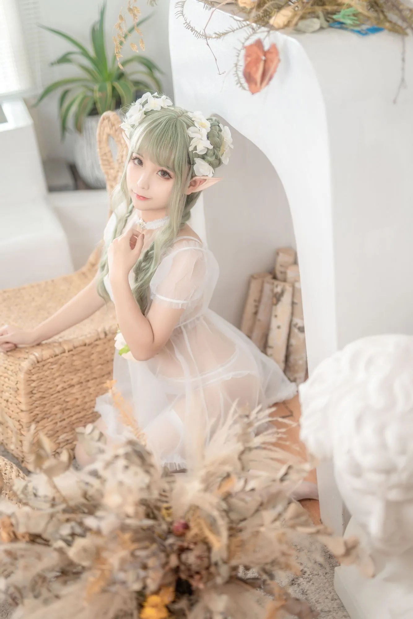 图片[3]-No.120-《尖耳国度》绿精灵 [40P]-coswz-cos王者