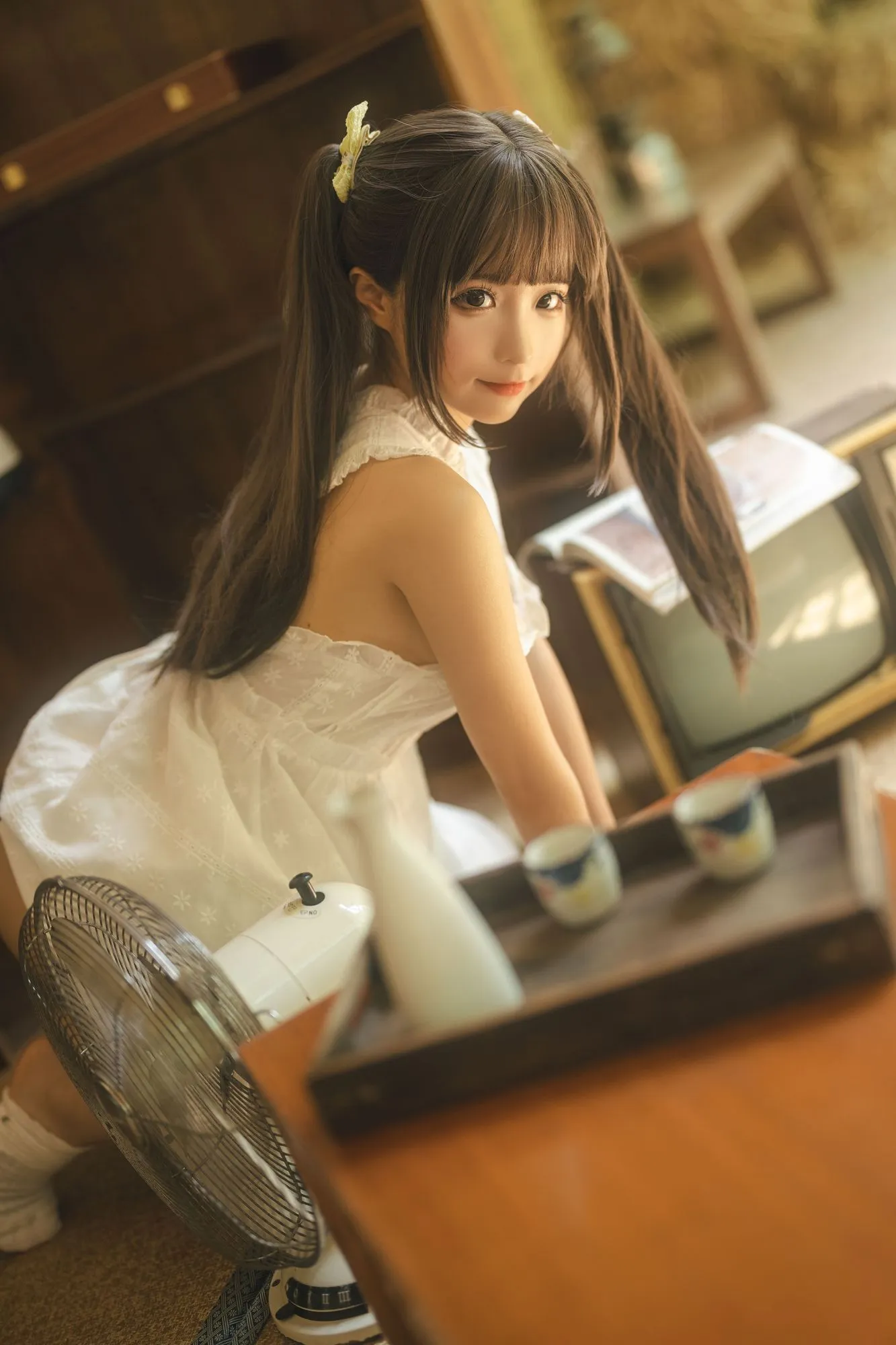 图片[2]-No.182-白吊带 夏 [115P 1V]-coswz-cos王者