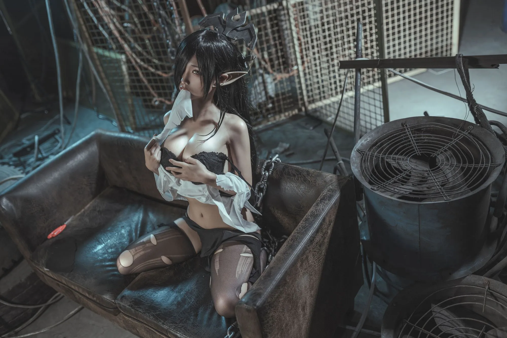 图片[4]-No.118-黑兽 女王 – ol制服 [56P]-coswz-cos王者