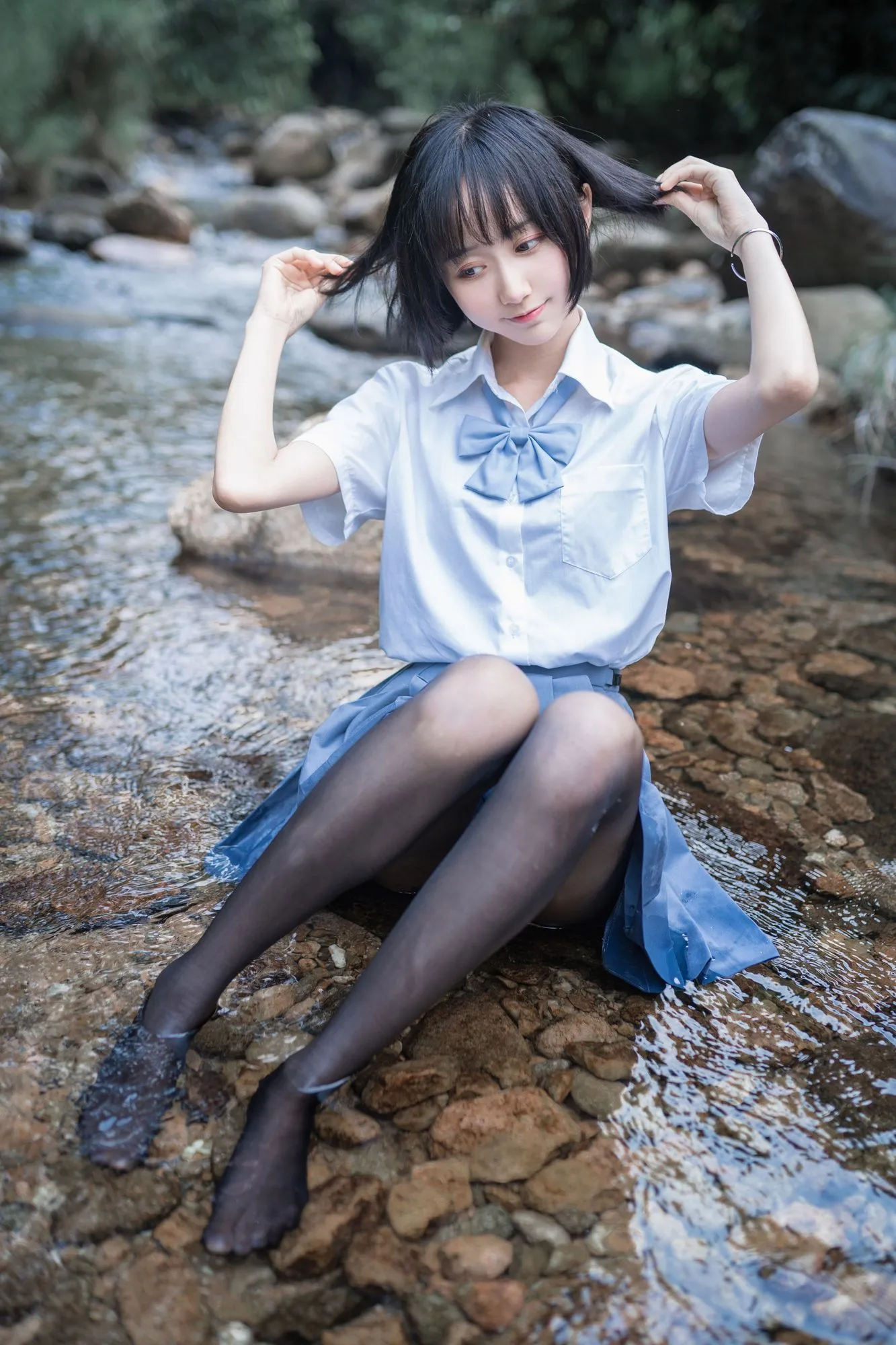图片[4]-No.007-水色溪边制服 [51P]-coswz-cos王者