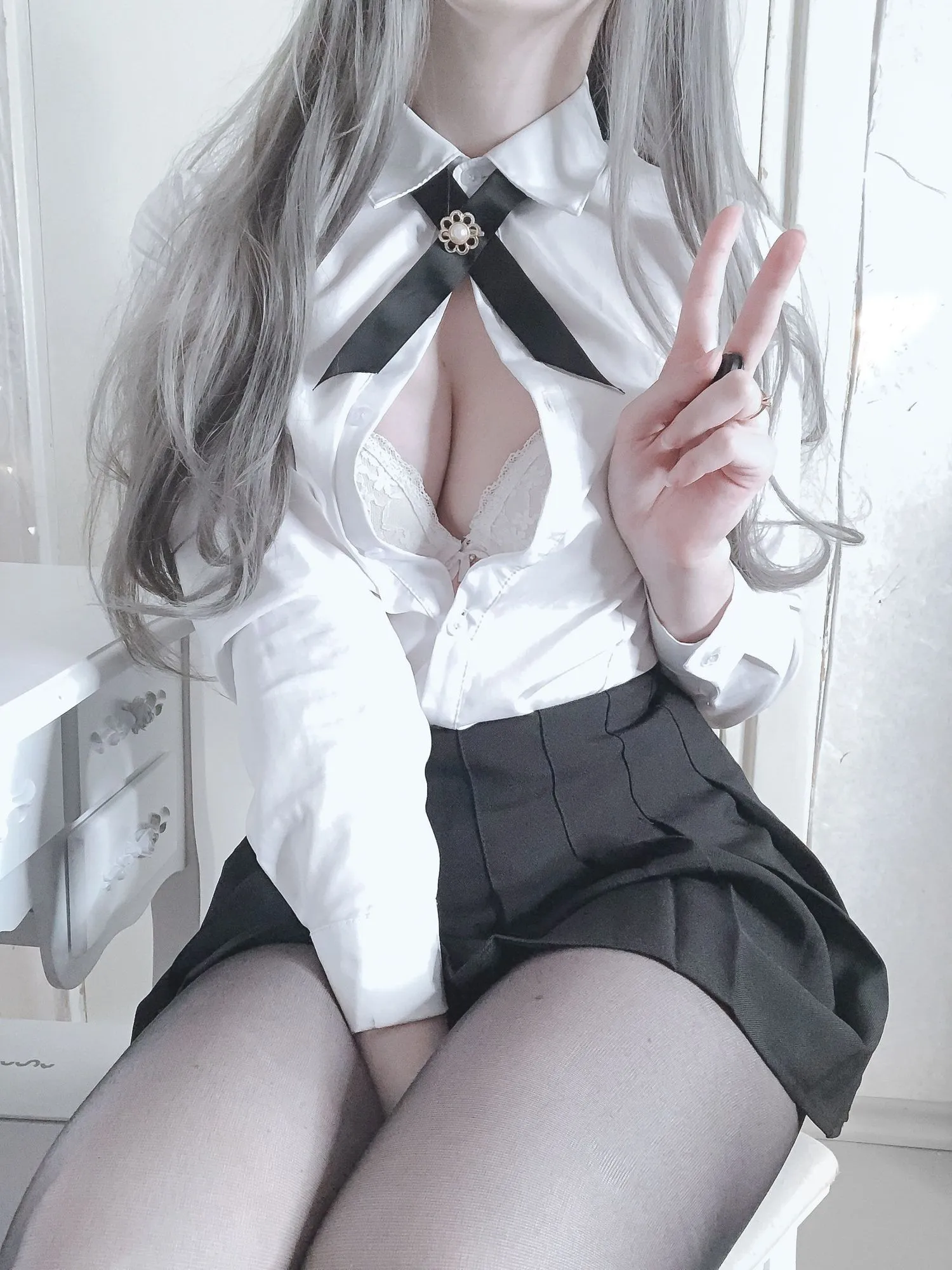 图片[4]-No.012-Lewd Stocking Kitty [83P 7V]-coswz-cos王者