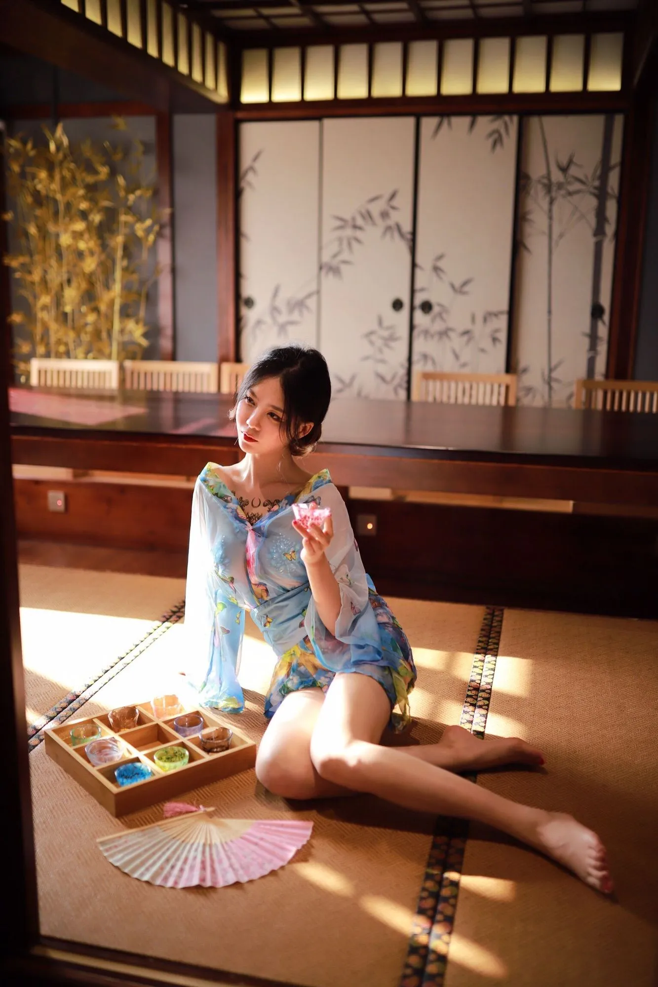 图片[4]-No.013-水蓝和服 [30P]-coswz-cos王者