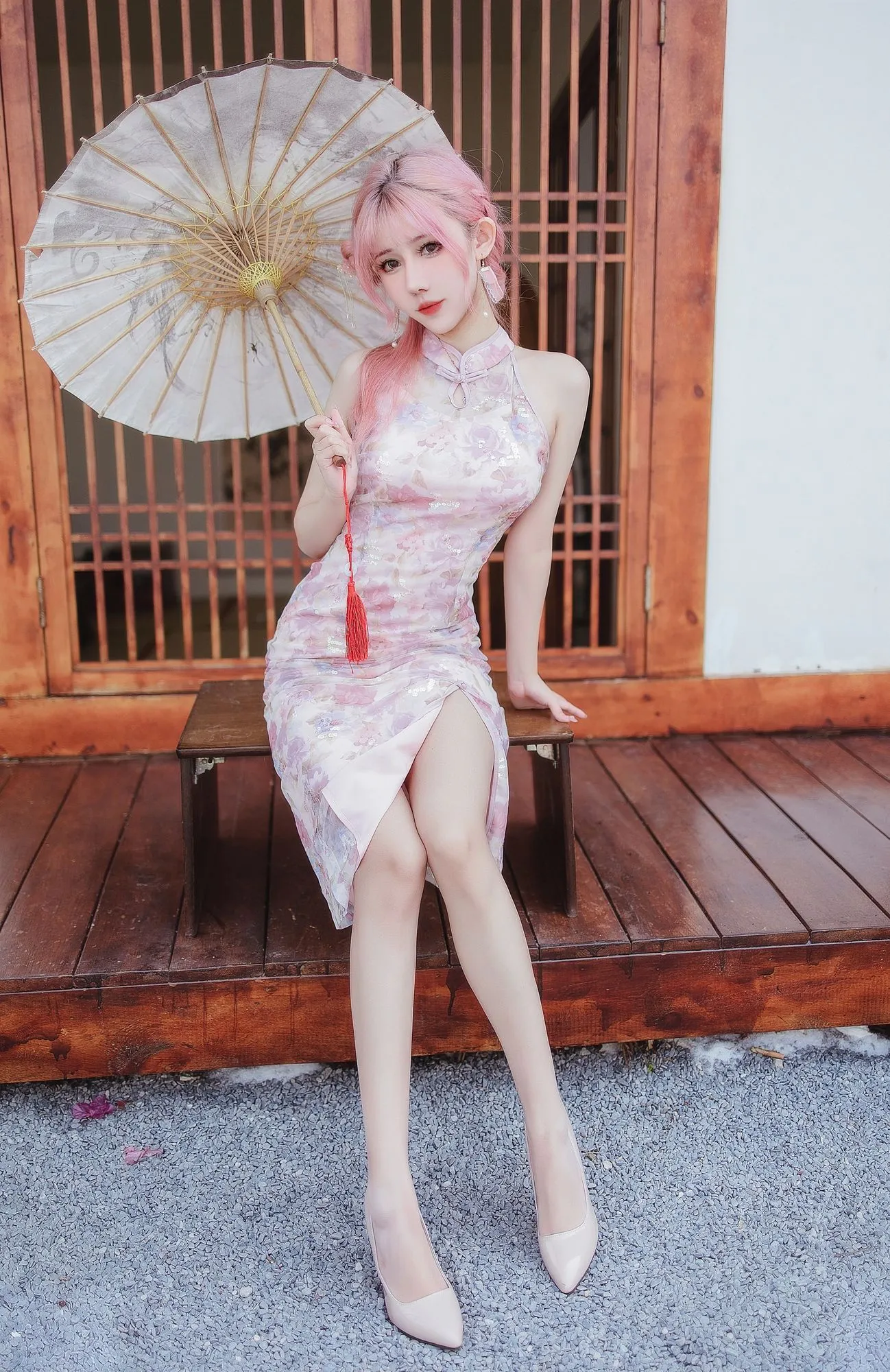 图片[3]-No.013 – 粉色旗袍 [20P]-coswz-cos王者