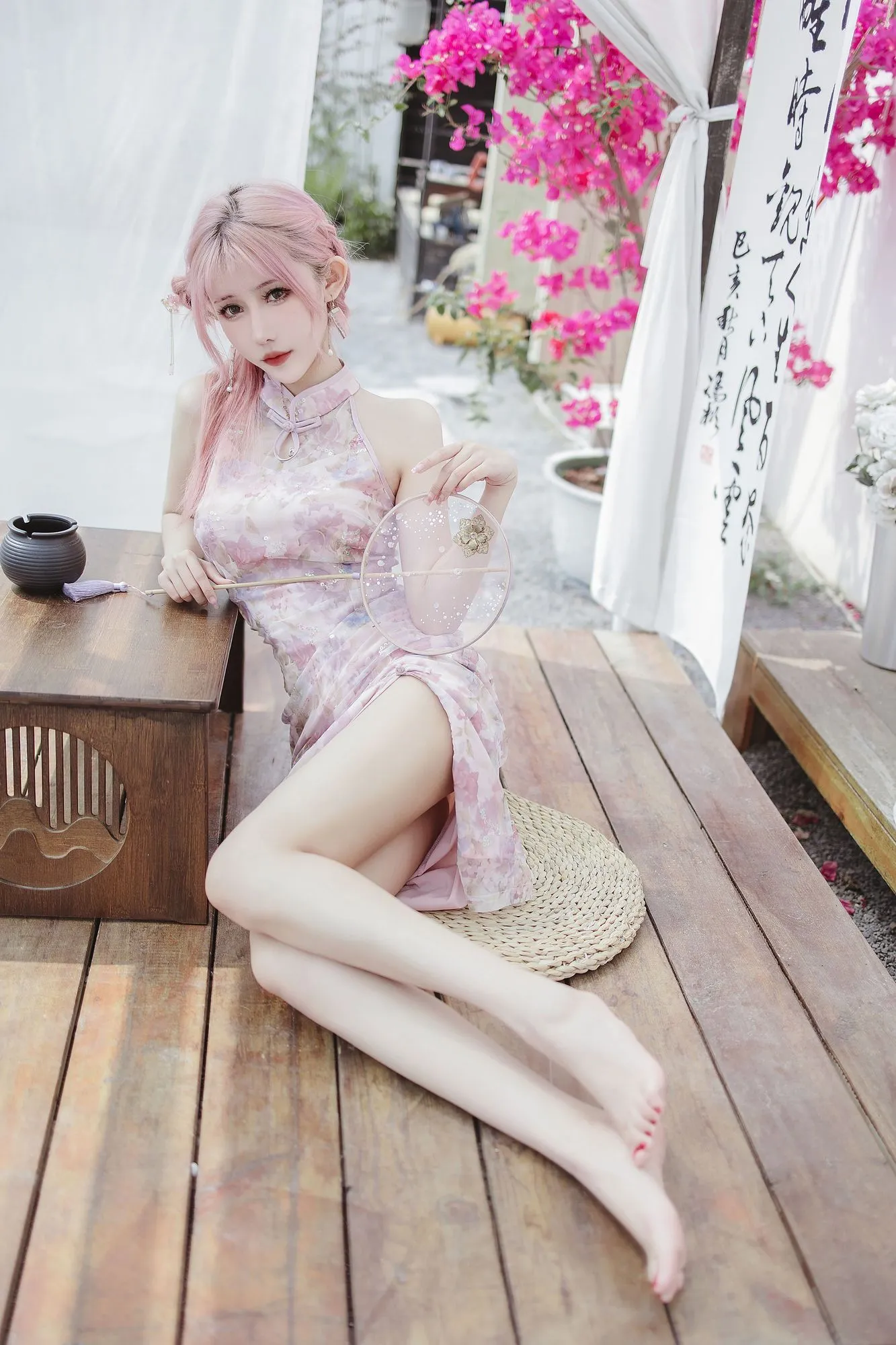 图片[4]-No.013 – 粉色旗袍 [20P]-coswz-cos王者