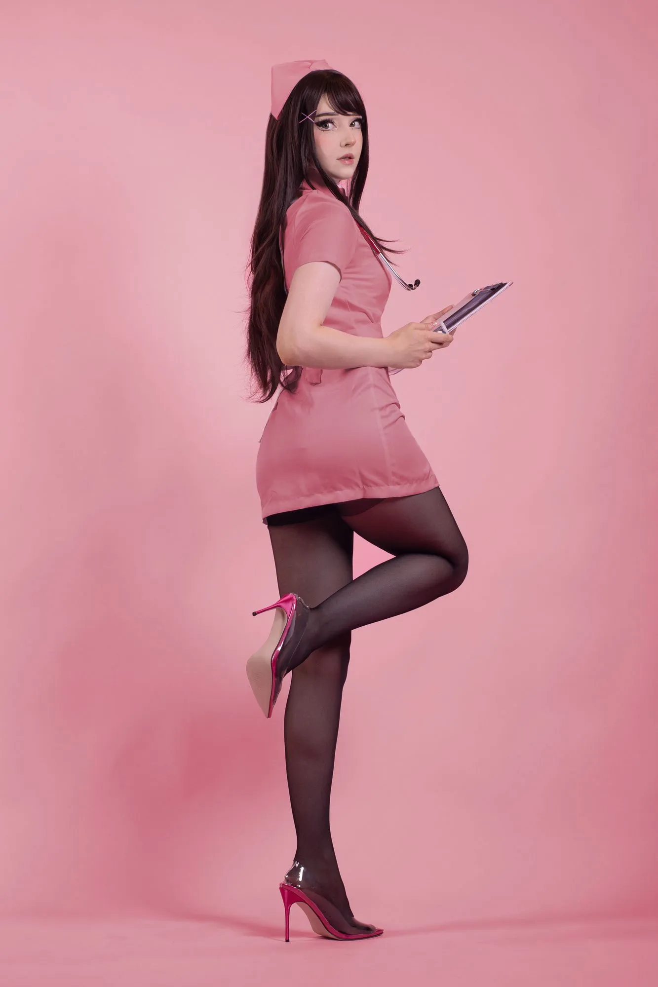 图片[3]-No.017-Pink Nurse [35P 8V]-coswz-cos王者