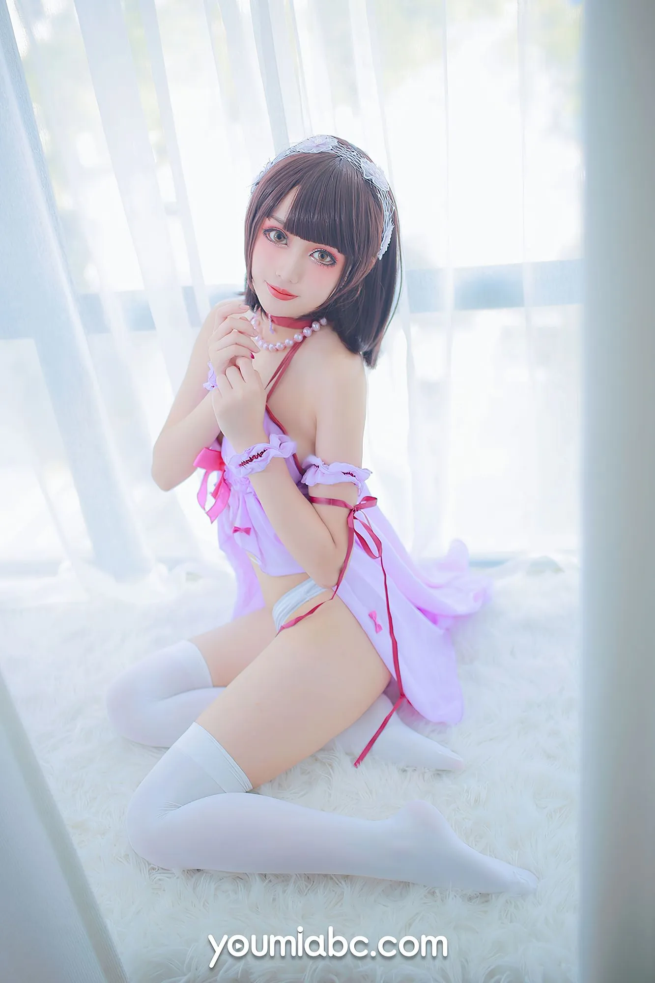 图片[5]-No.017-[YouMi尤蜜] 2020.12.17 睡衣派对加藤惠 [22P]-coswz-cos王者