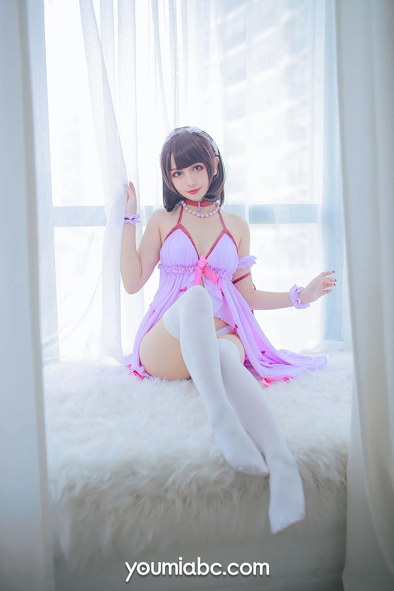 图片[4]-No.017-[YouMi尤蜜] 2020.12.17 睡衣派对加藤惠 [22P]-coswz-cos王者