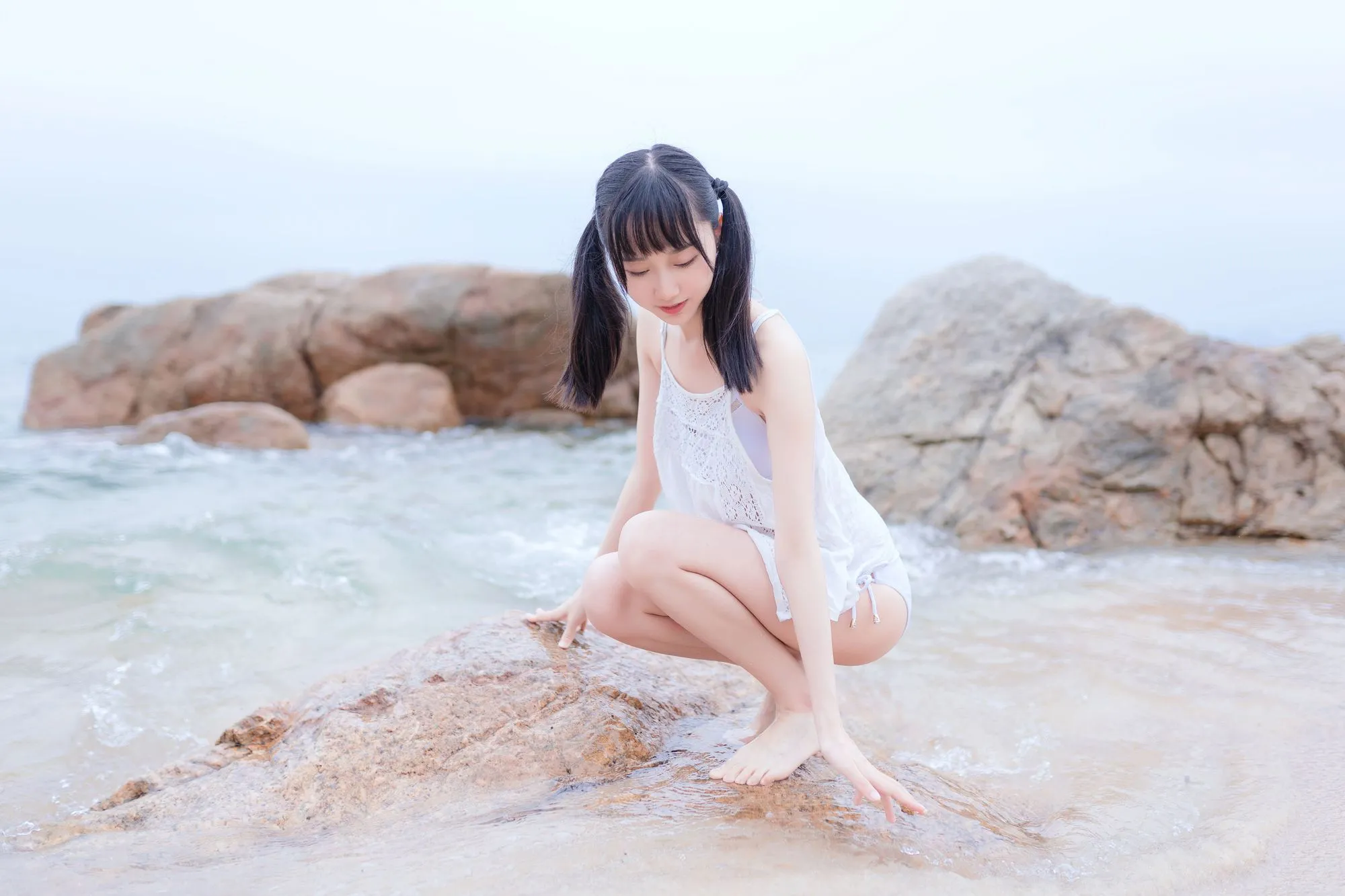 图片[3]-No.024-海边白色比基尼电子版 [30P]-coswz-cos王者