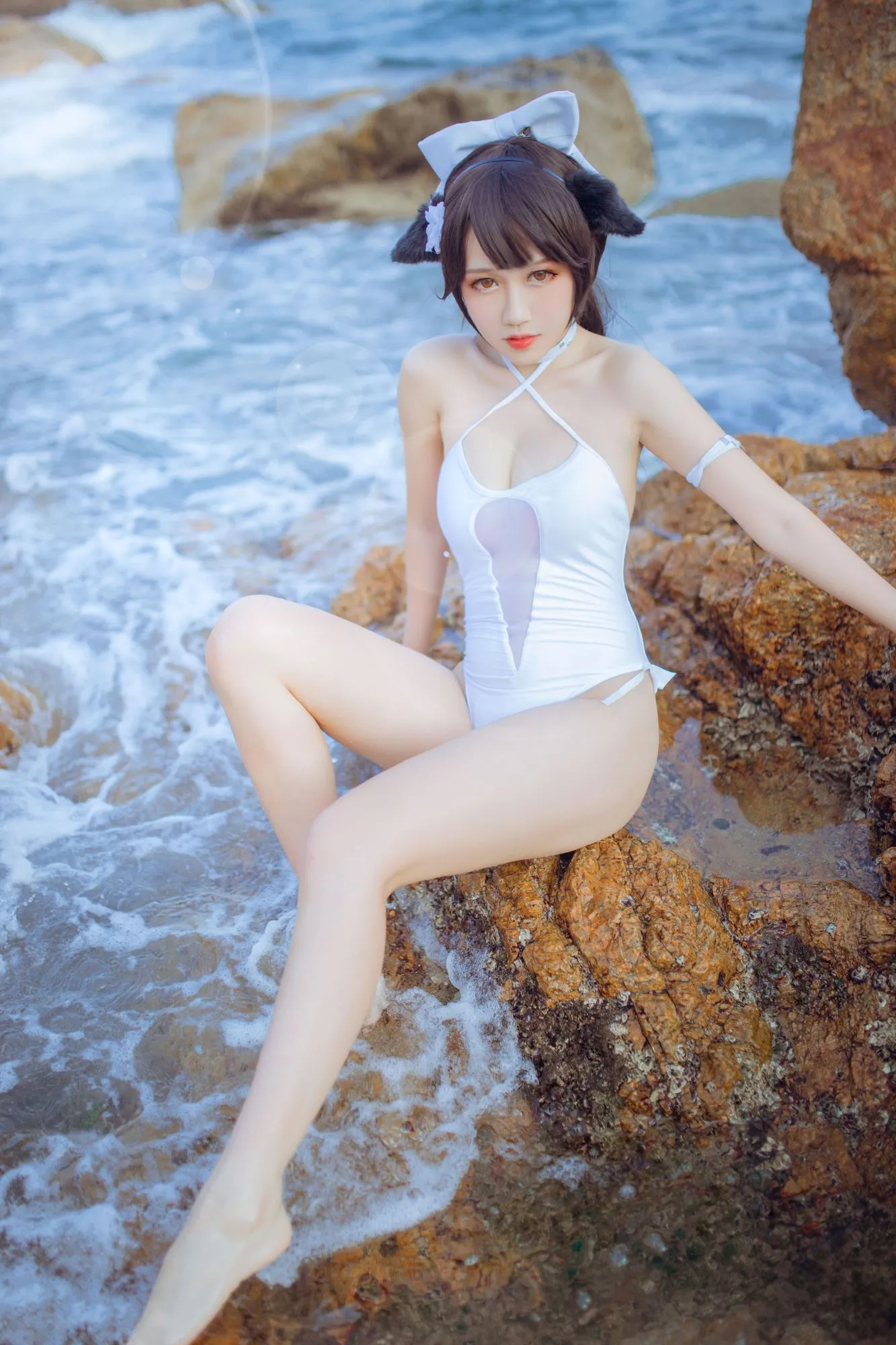 No.025-爱宕泳装 – 抖娘_利世×不呆猫 [41P]-图妖社