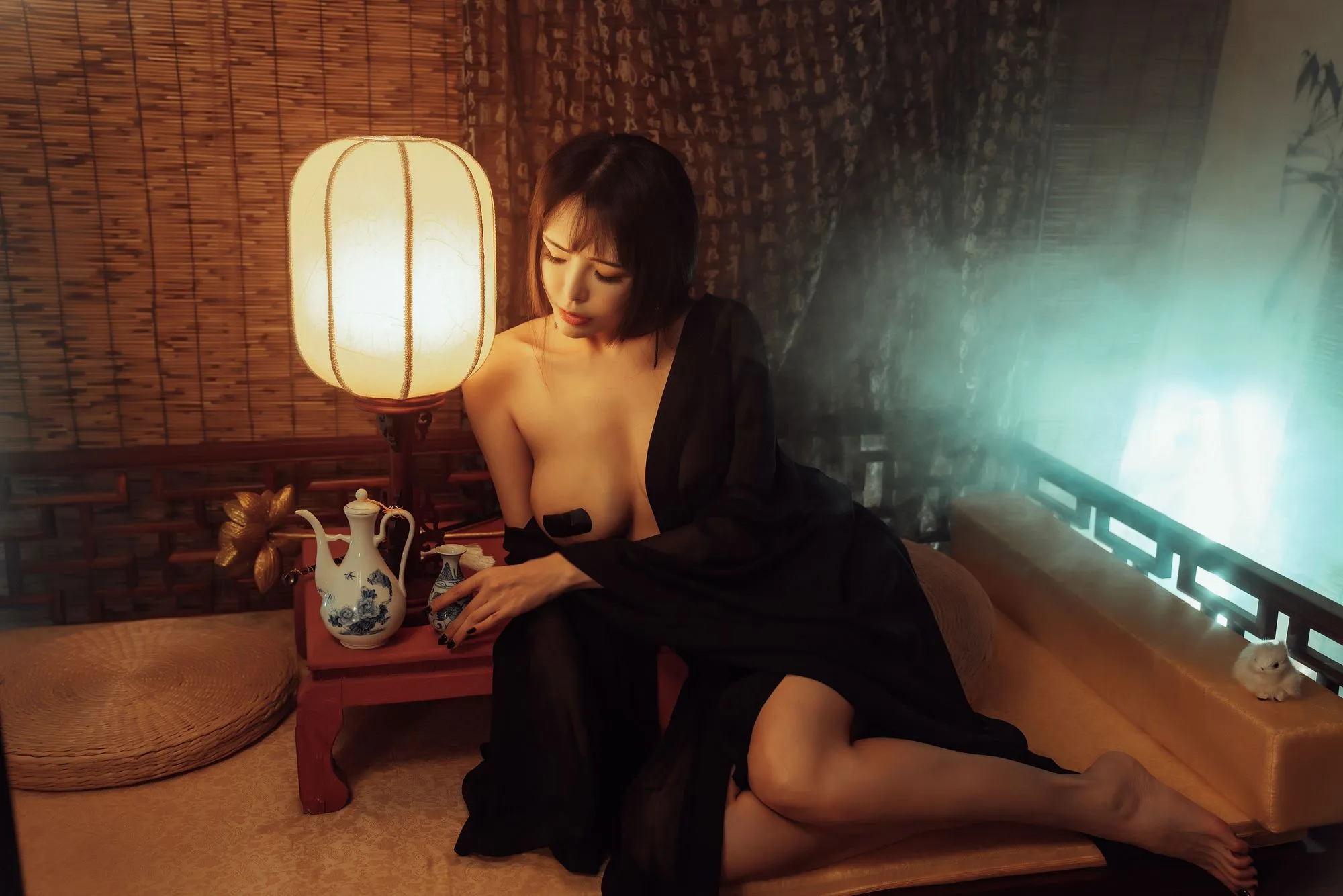 图片[2]-No.025-穿黑纱的小妖精 [38P 1V]-coswz-cos王者