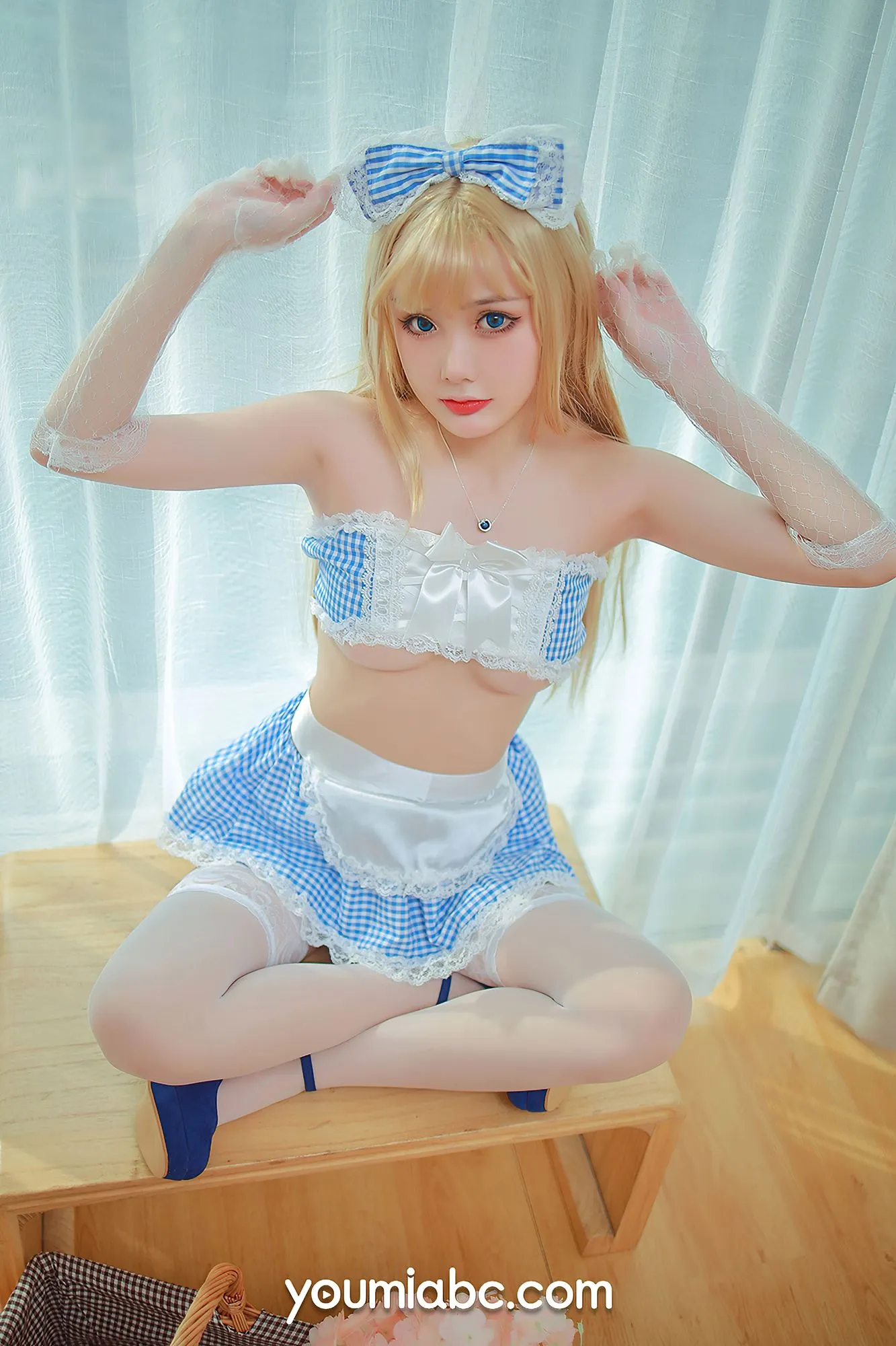 图片[3]-No.028-[YouMi尤蜜] 2021.09.03 蓝色假日 [34P]-coswz-cos王者