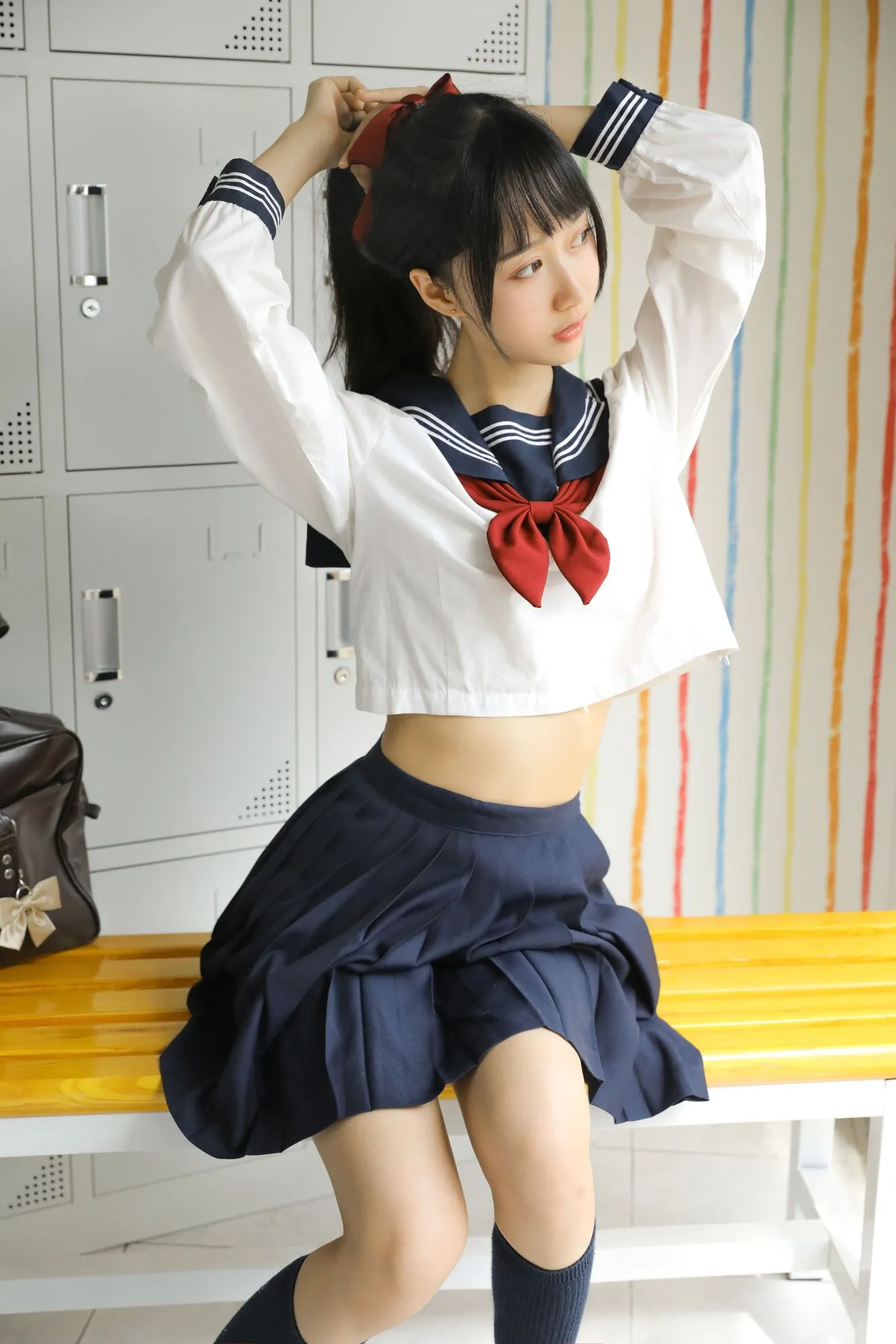 图片[4]-No.033-绵相随 JK水手服 [18P]-coswz-cos王者