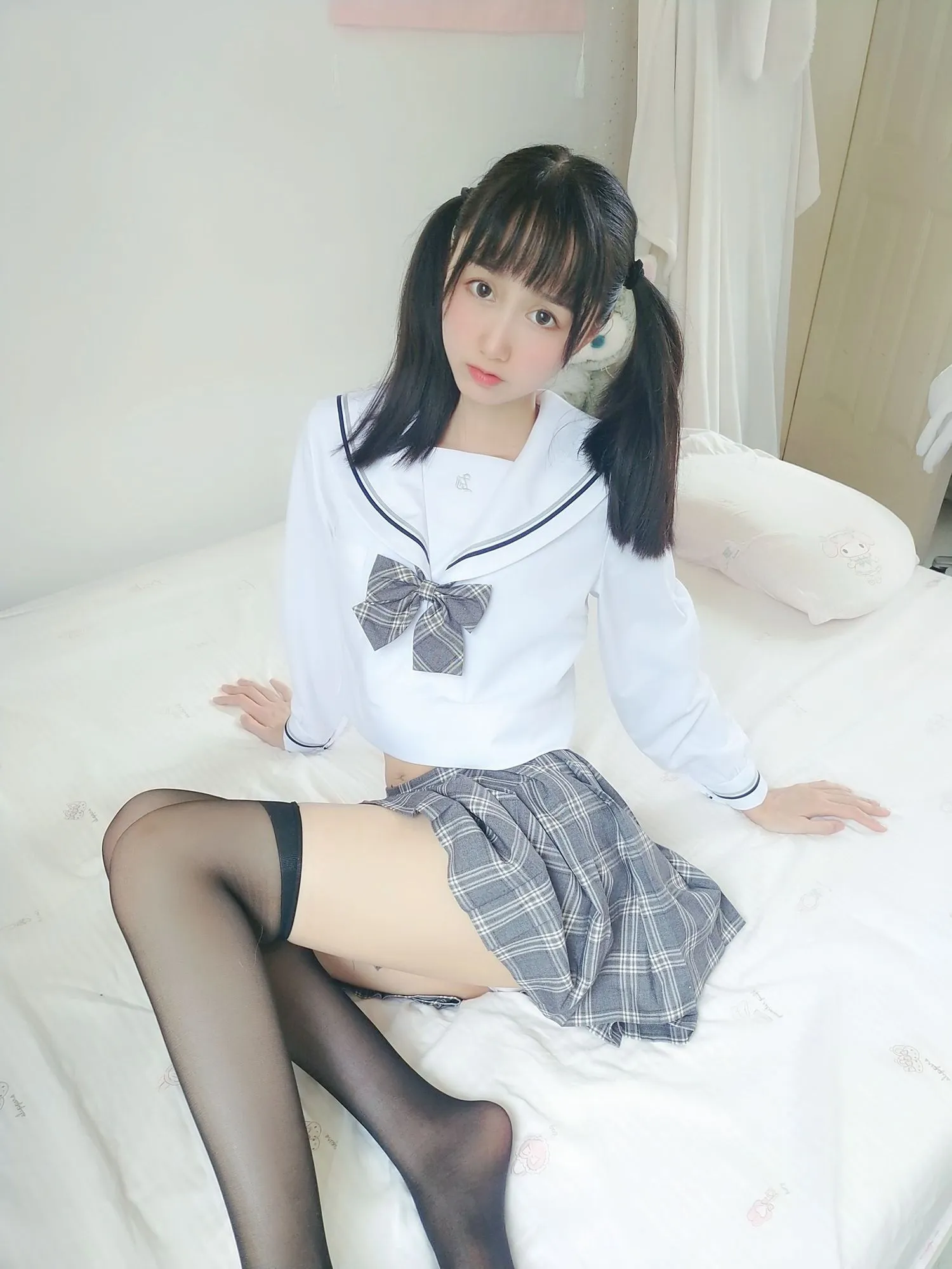 图片[6]-No.042-灰格子jk [21P 1V]-coswz-cos王者