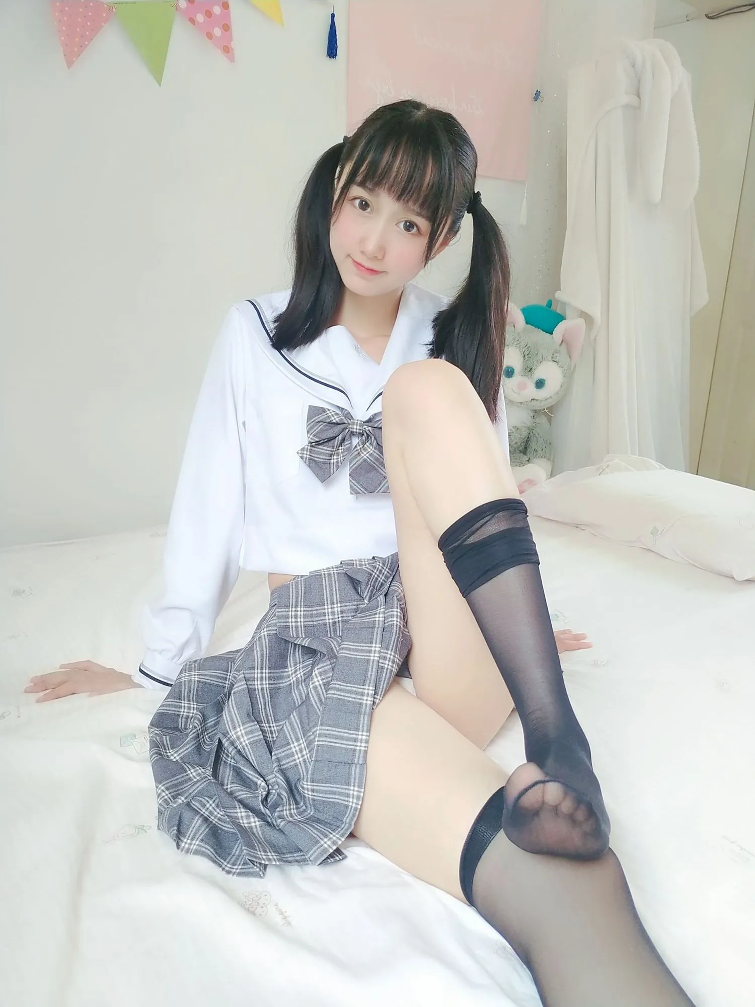 图片[3]-No.042-灰格子jk [21P 1V]-coswz-cos王者