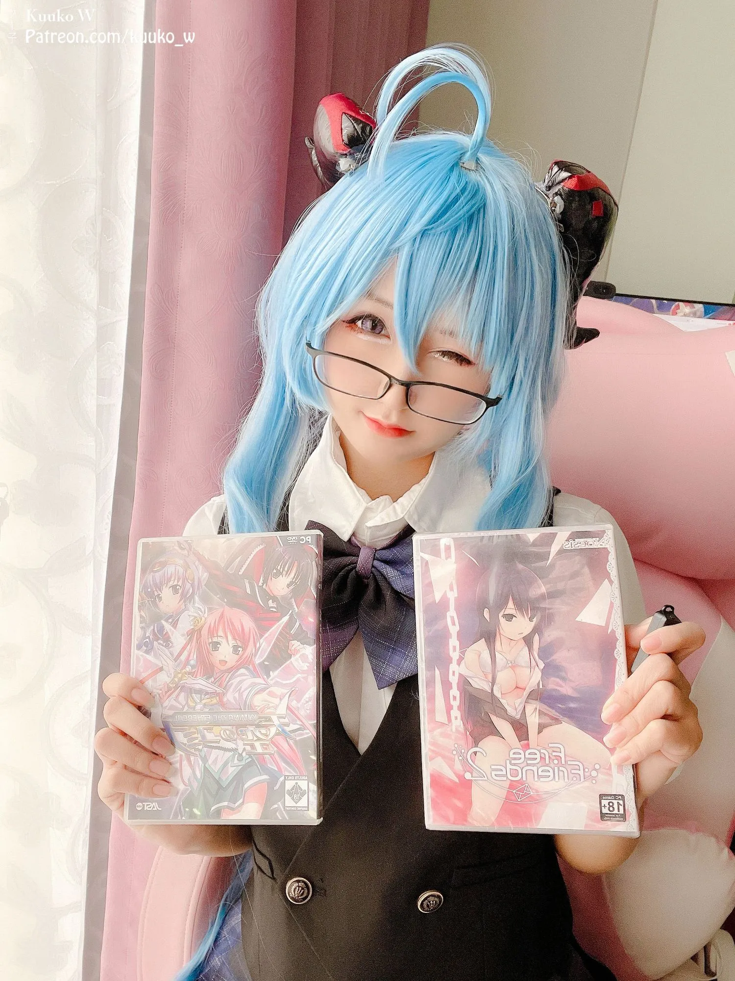 图片[2]-No.046-Ganyu Pure Seifuku [36P 6V]-coswz-cos王者