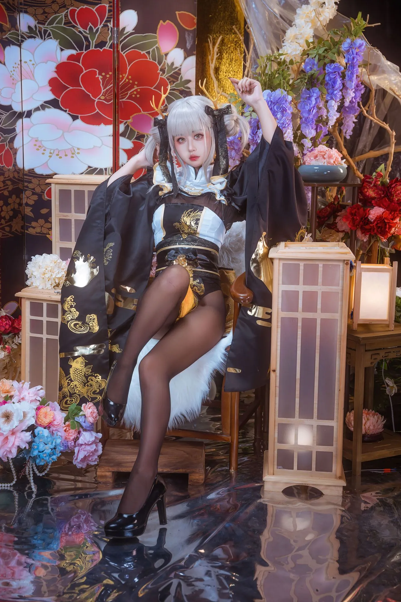 图片[4]-No.046 – 白兔和服 [18P]-coswz-cos王者